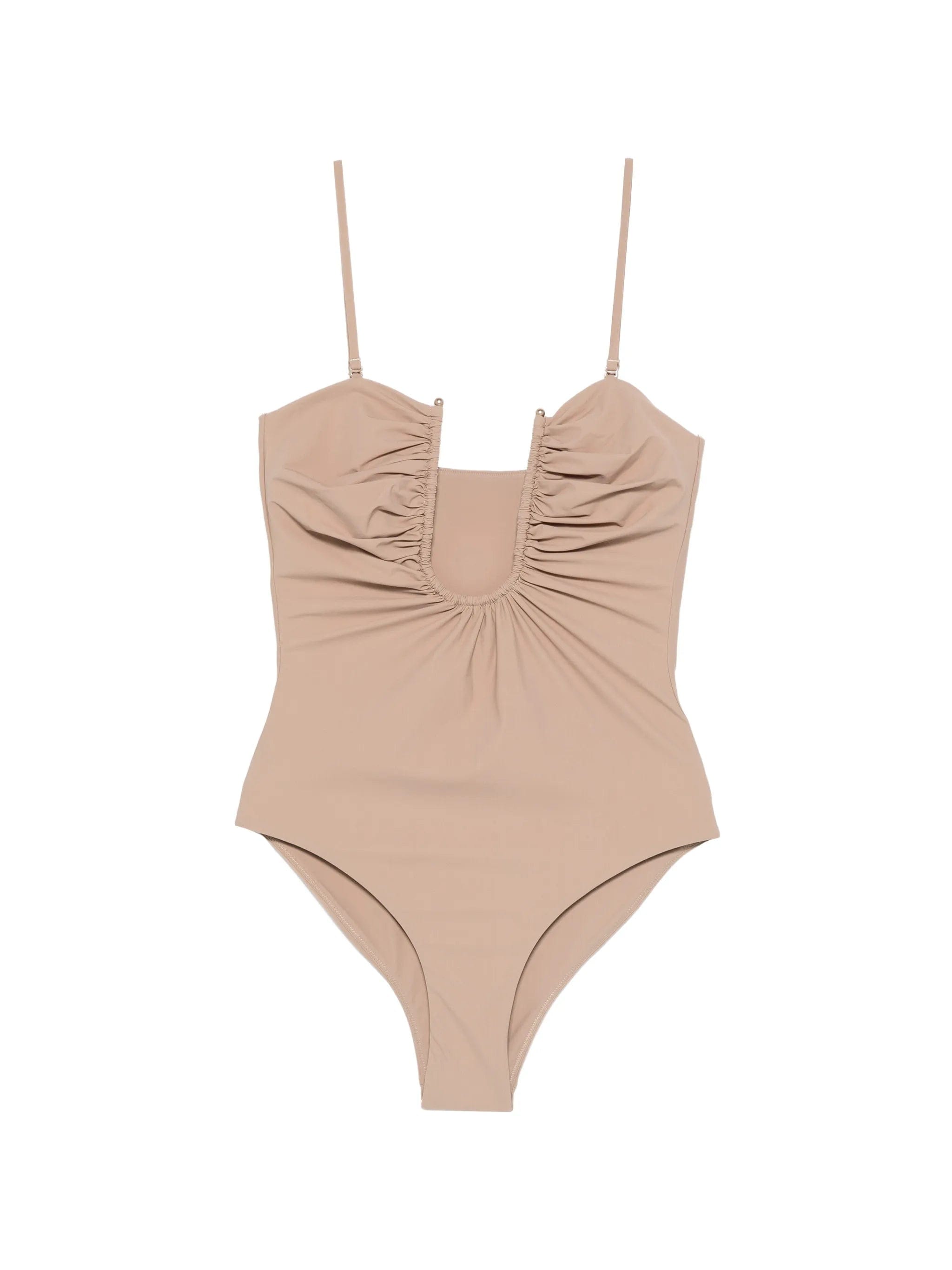 Christopher Esber ruched one - piece swimsuit