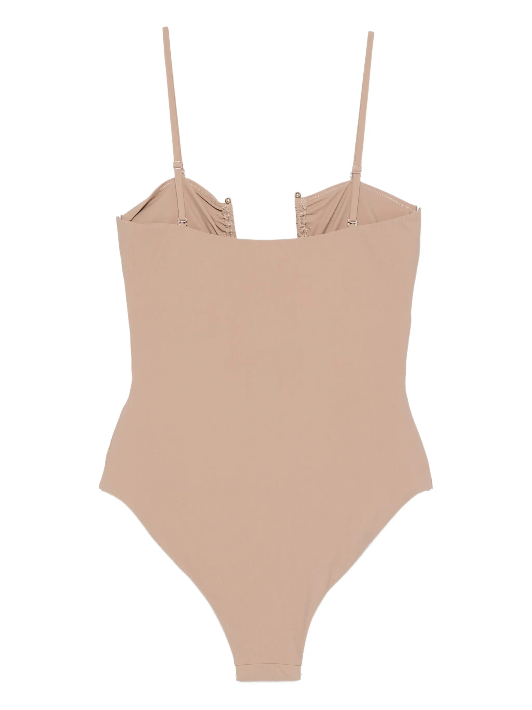 Christopher Esber ruched one - piece swimsuit
