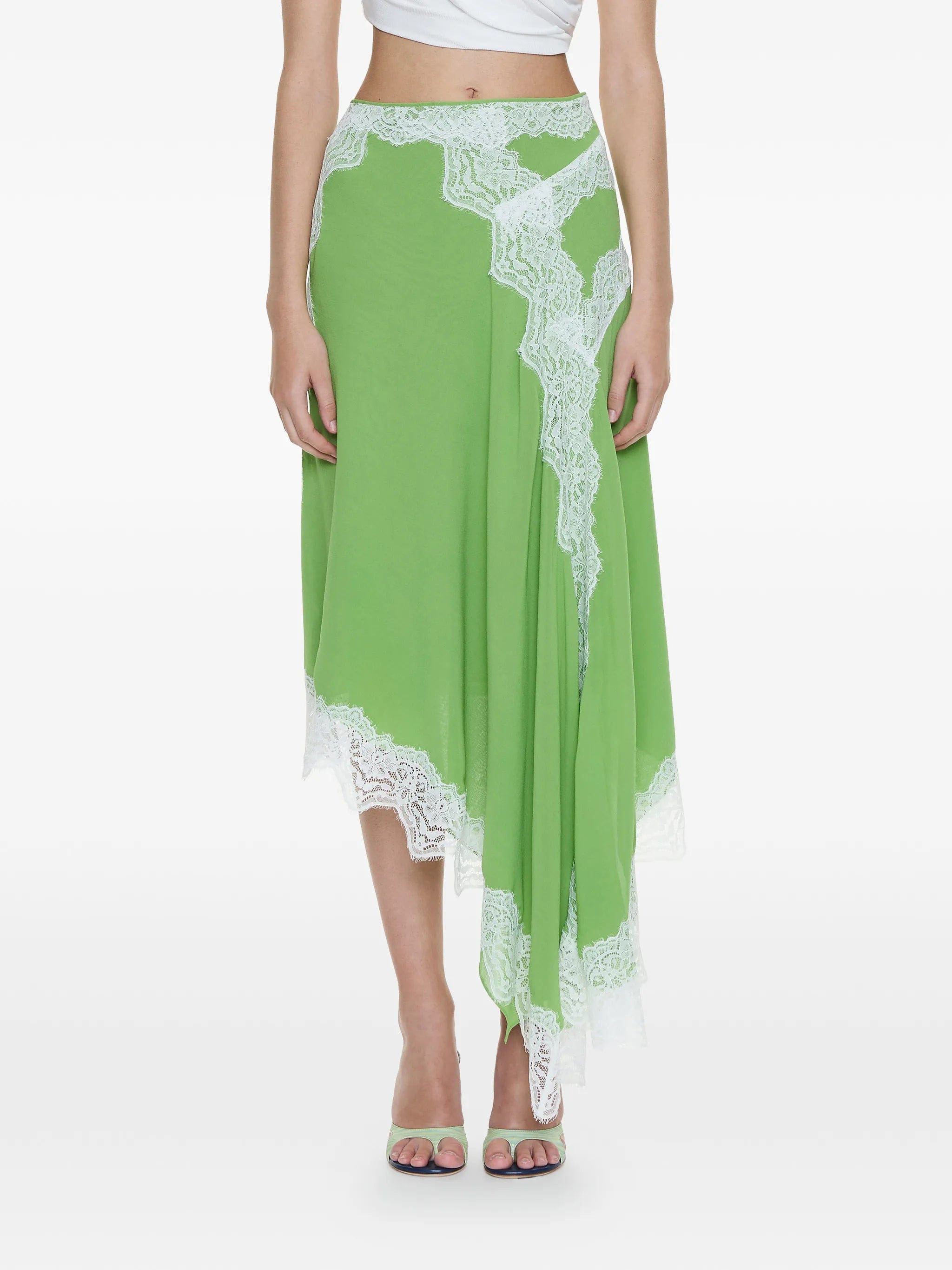 Christopher Esber Verve lace - detail asymmetric skirt