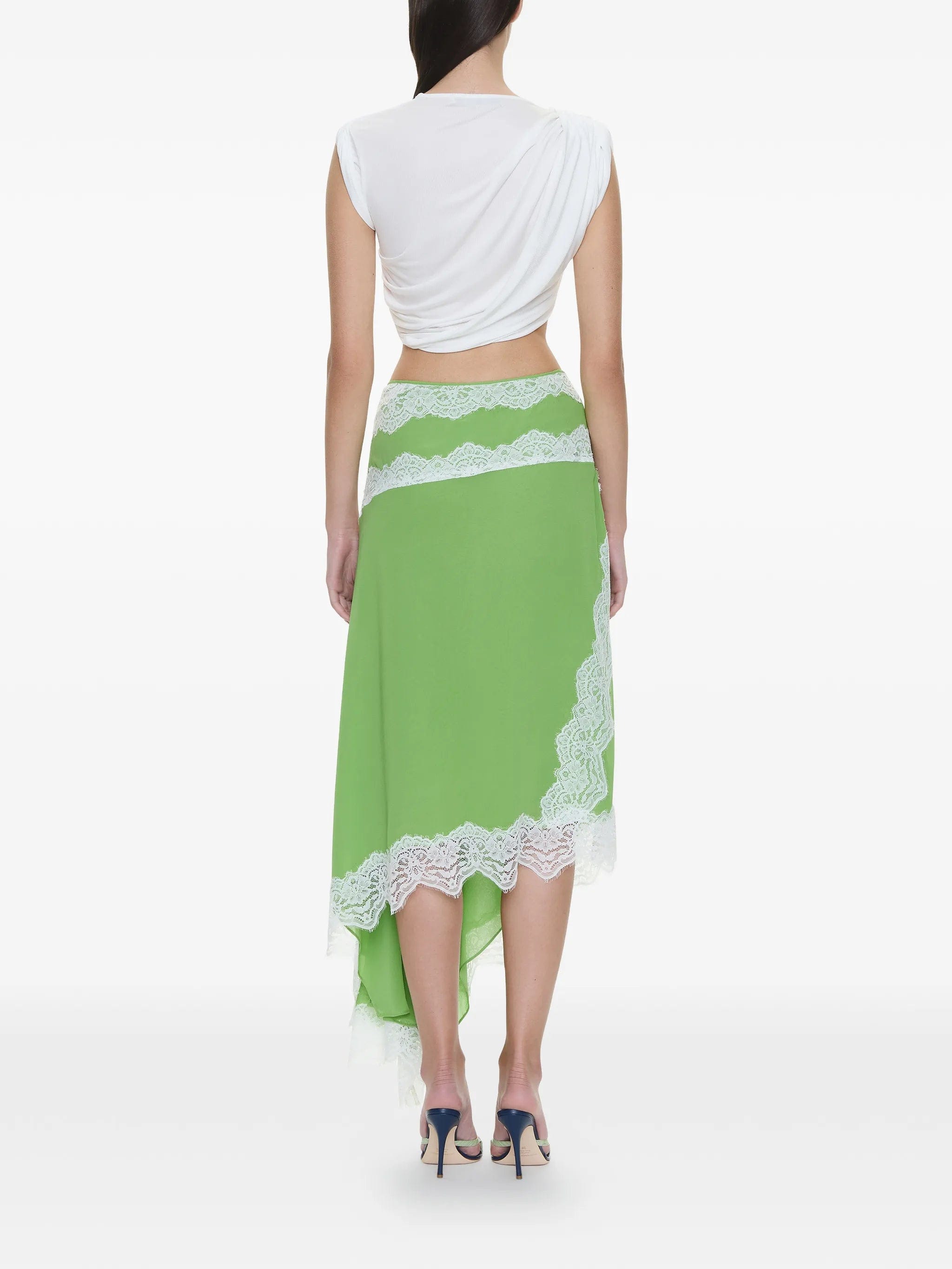 Christopher Esber Verve lace - detail asymmetric skirt