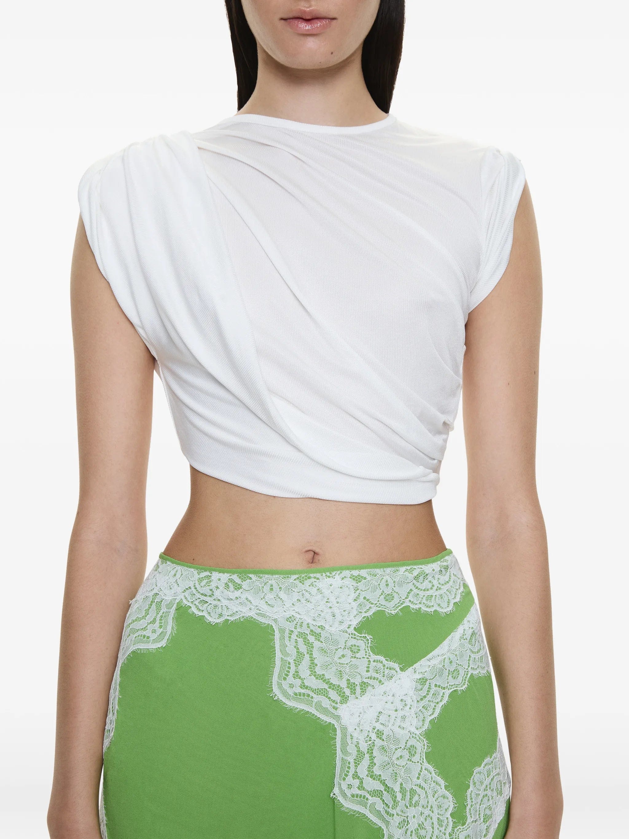 Christopher Esber Verve lace - detail asymmetric skirt