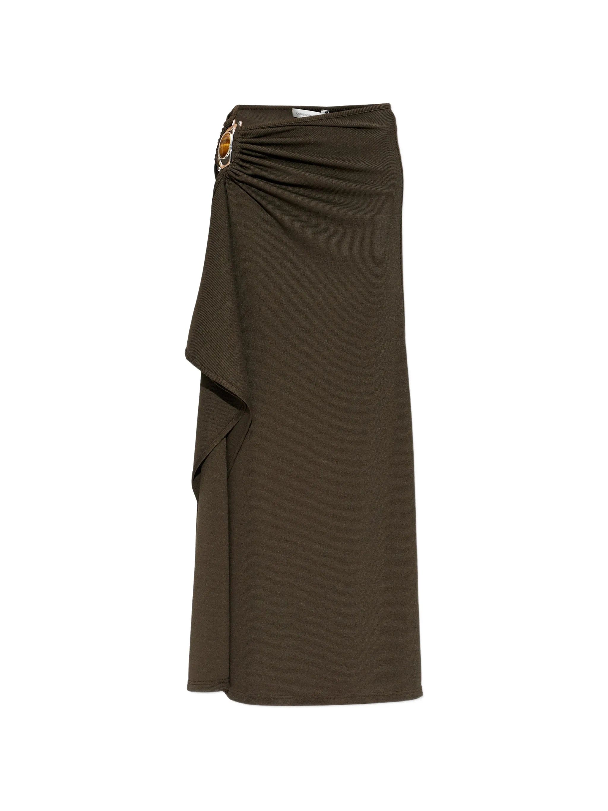 Christopher Esber buckle gathered skirt