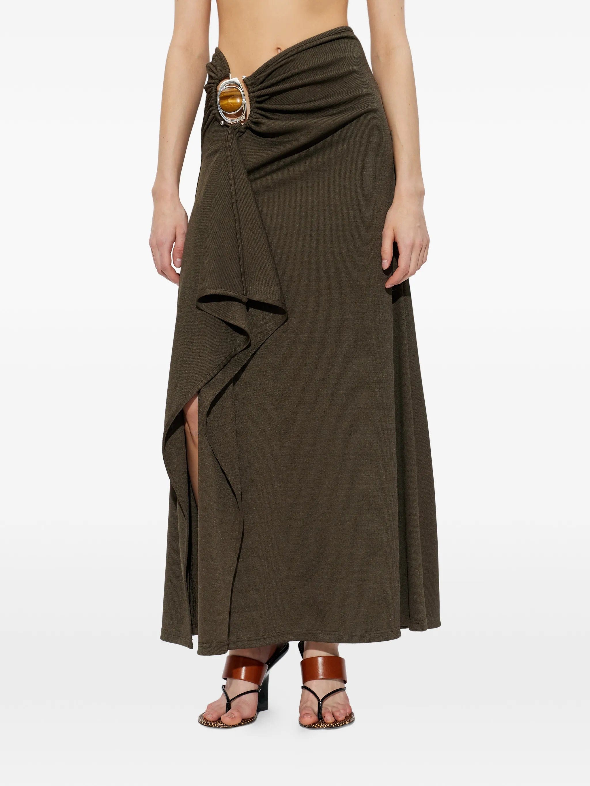 Christopher Esber buckle gathered skirt