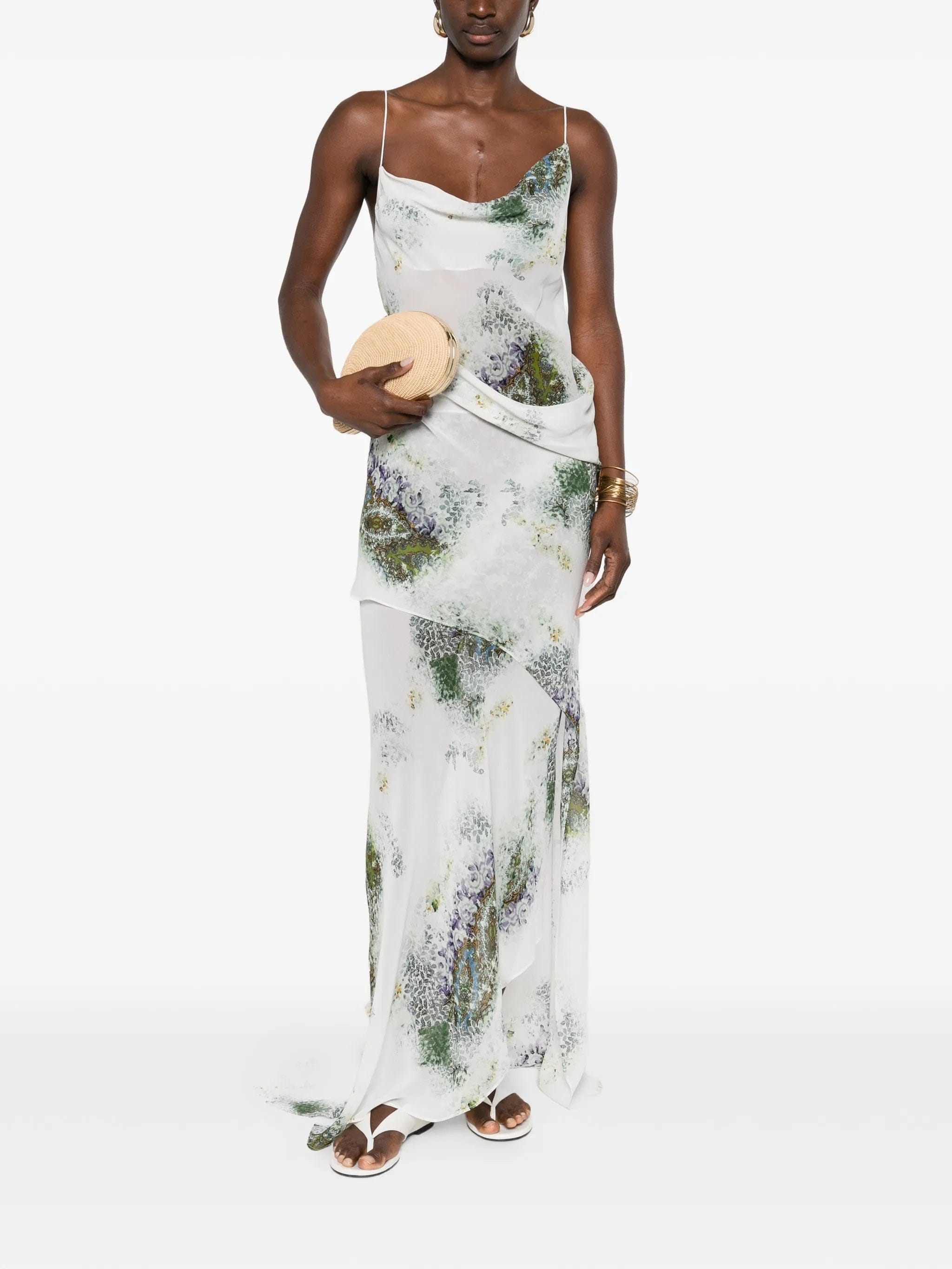 Christopher Esber Absence cowl - neck slip maxi dress