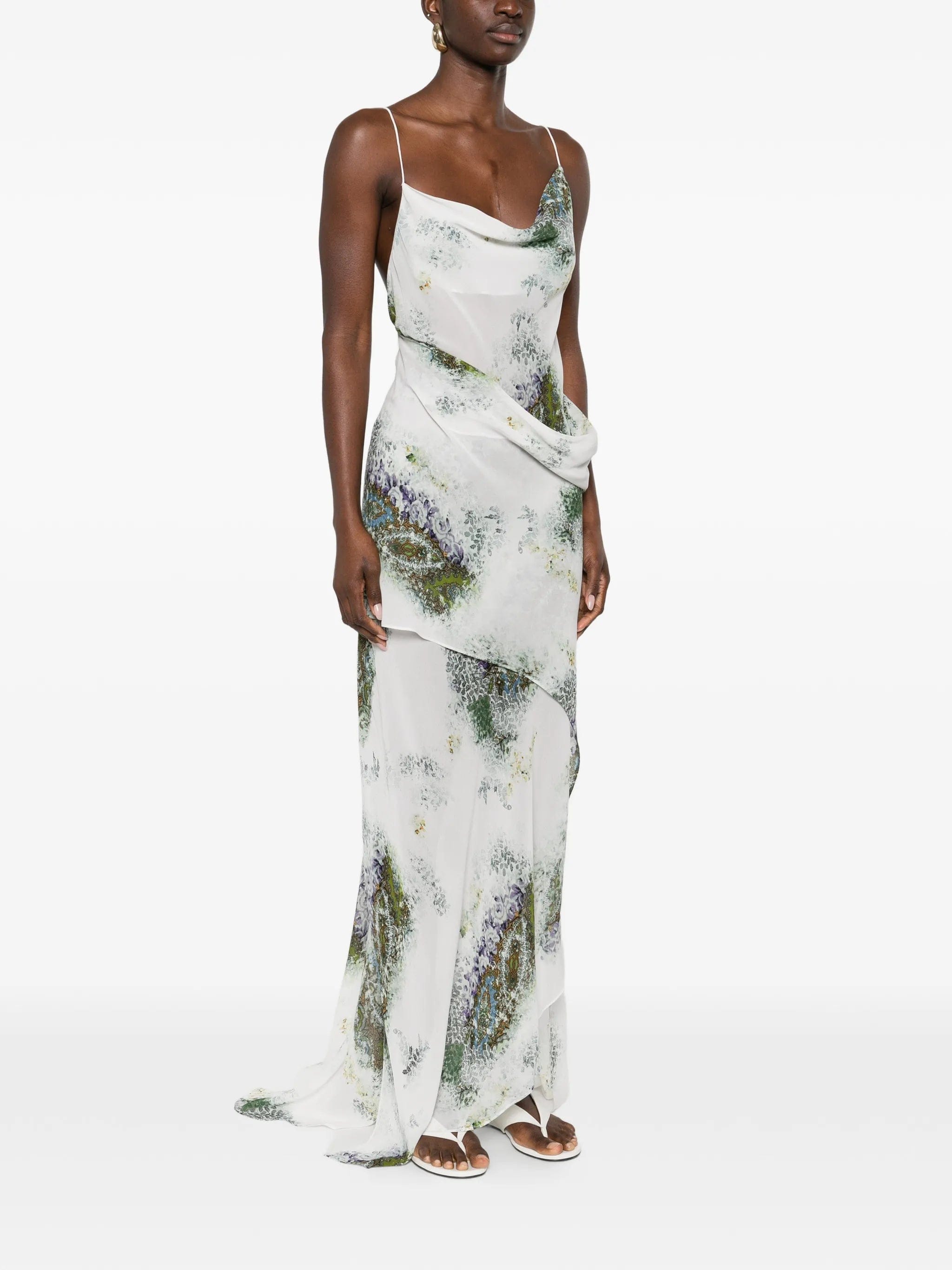 Christopher Esber Absence cowl - neck slip maxi dress