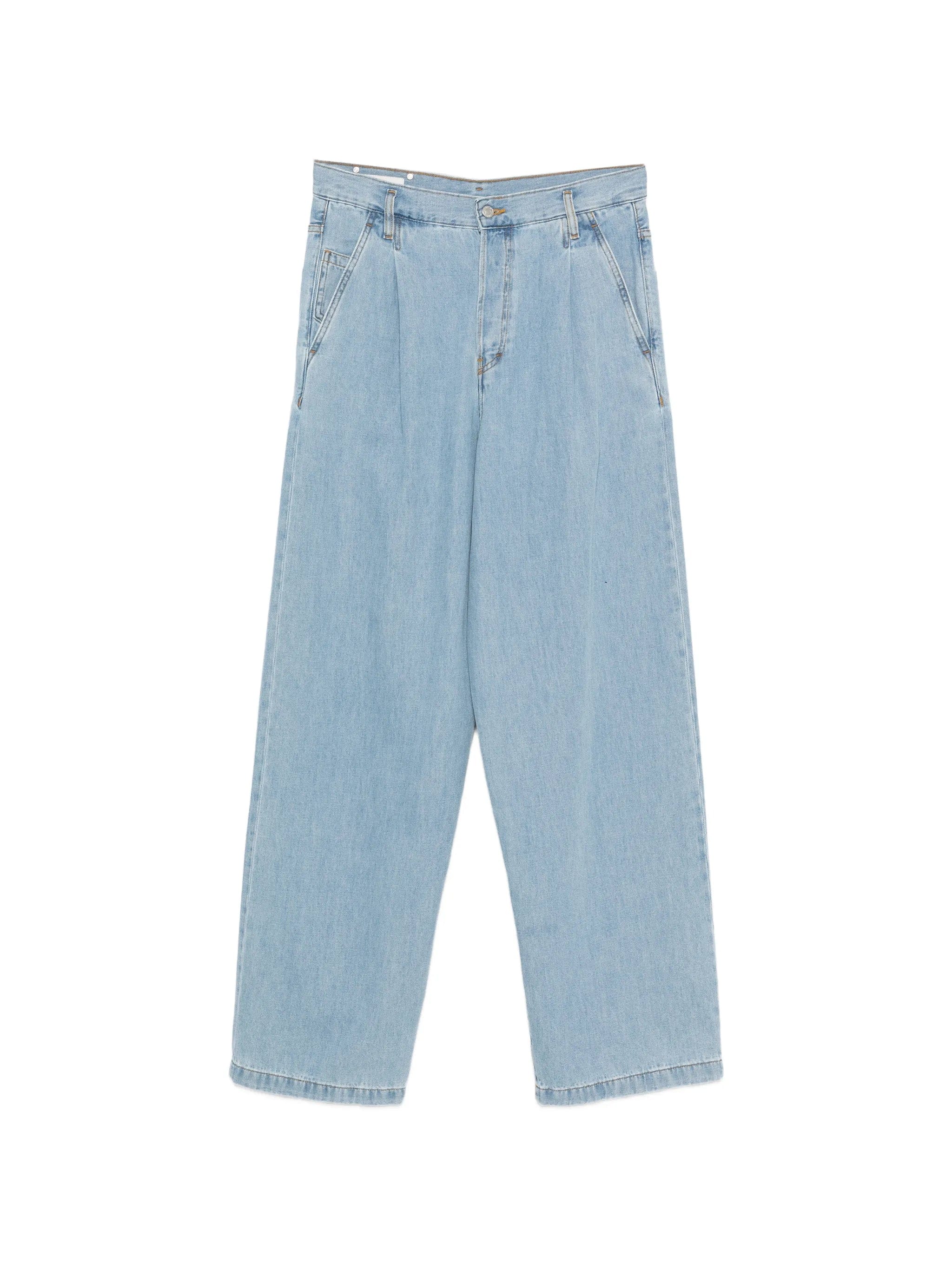Dries Van Noten Penning pleated wide - leg jeans