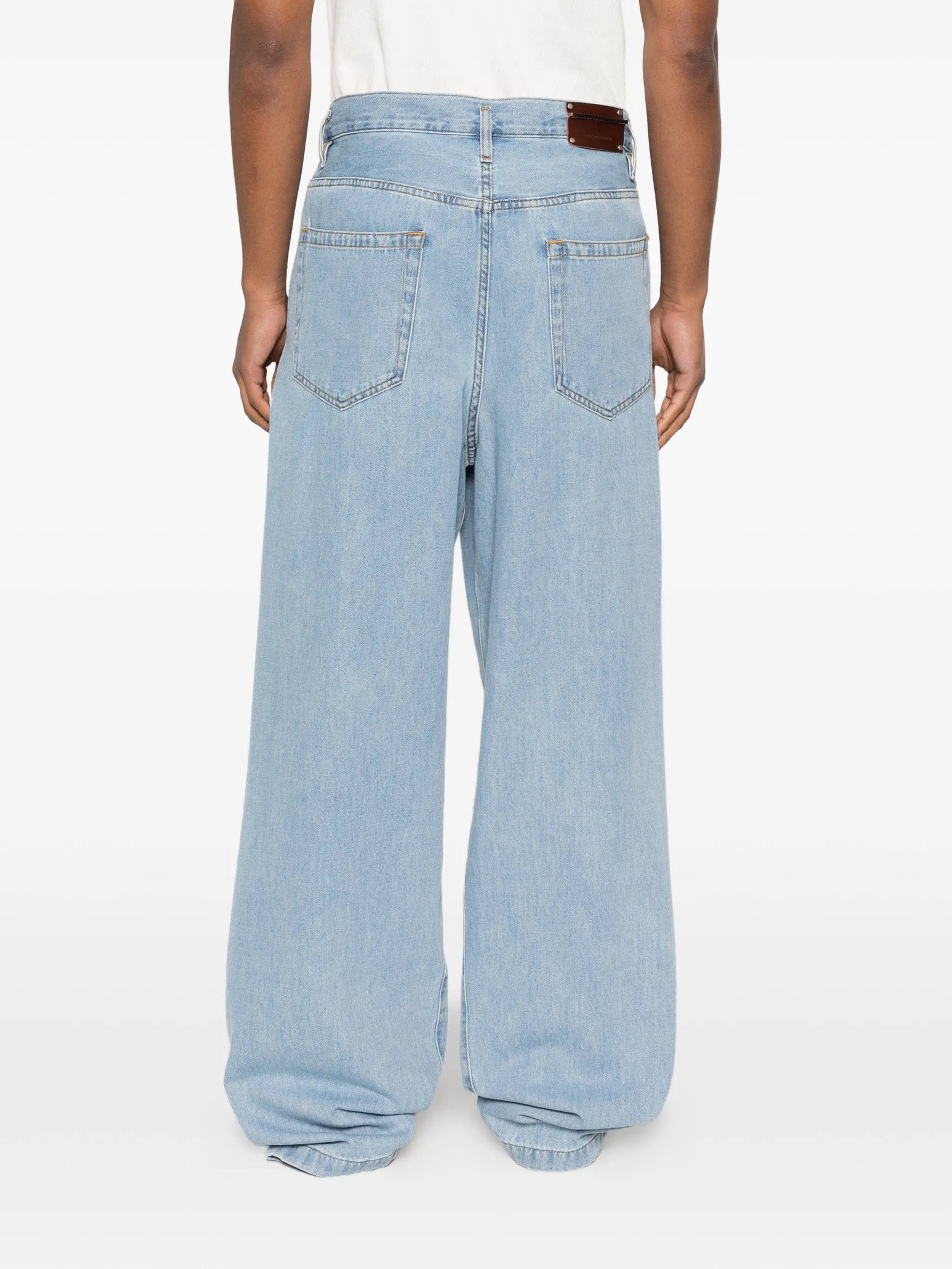 Dries Van Noten Penning pleated wide - leg jeans