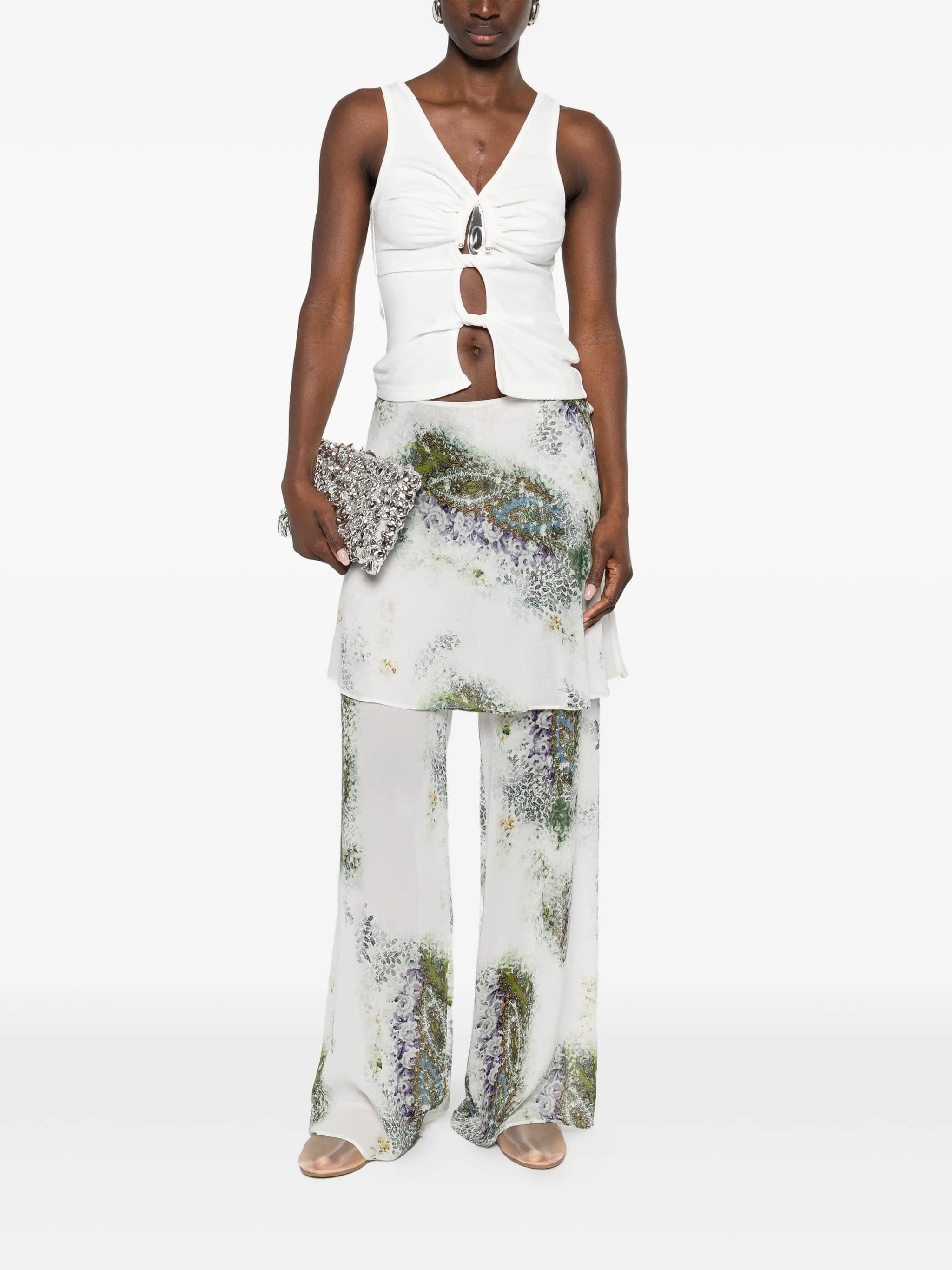 Christopher Esber absence - print trousers