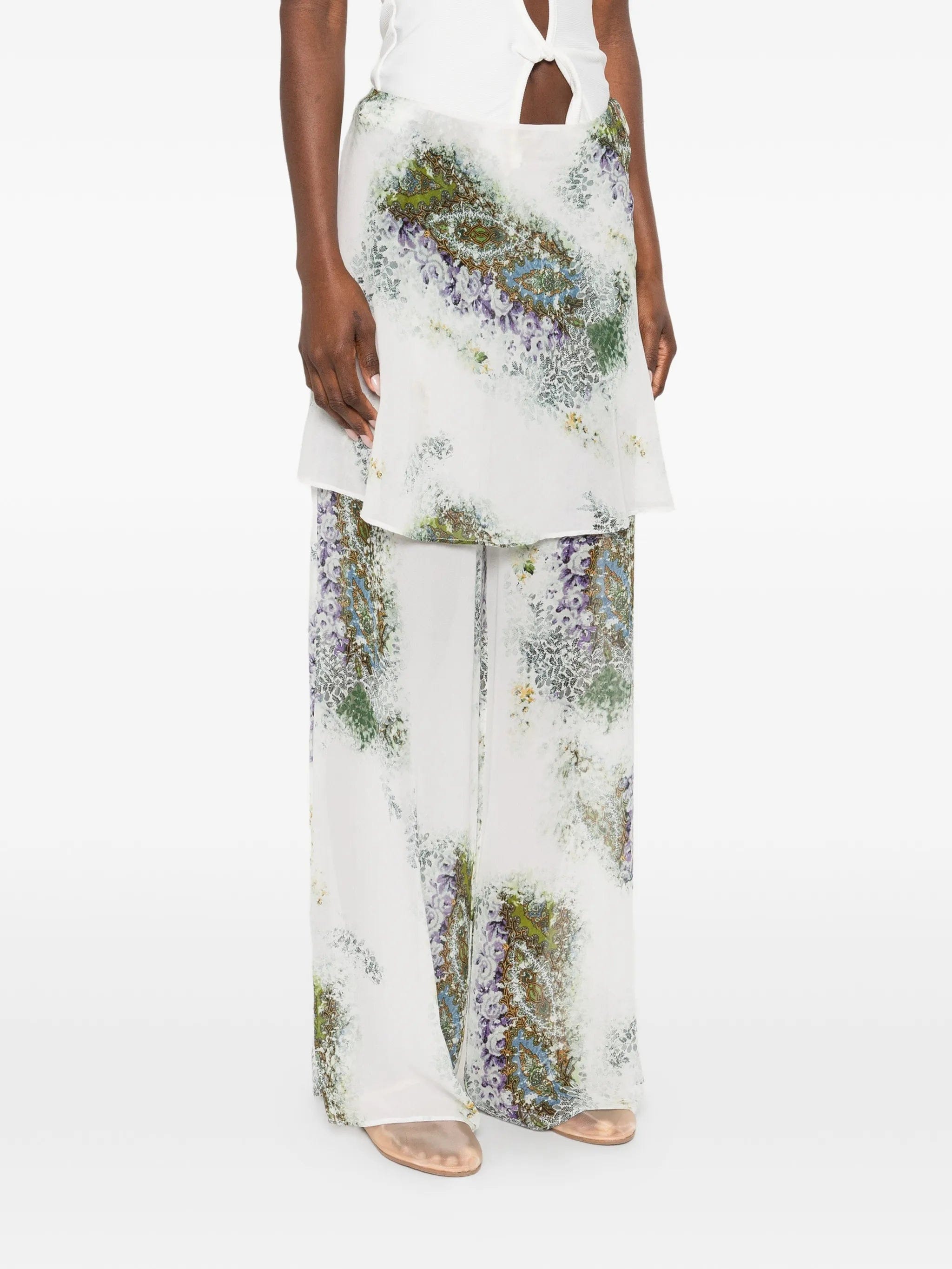 Christopher Esber absence - print trousers