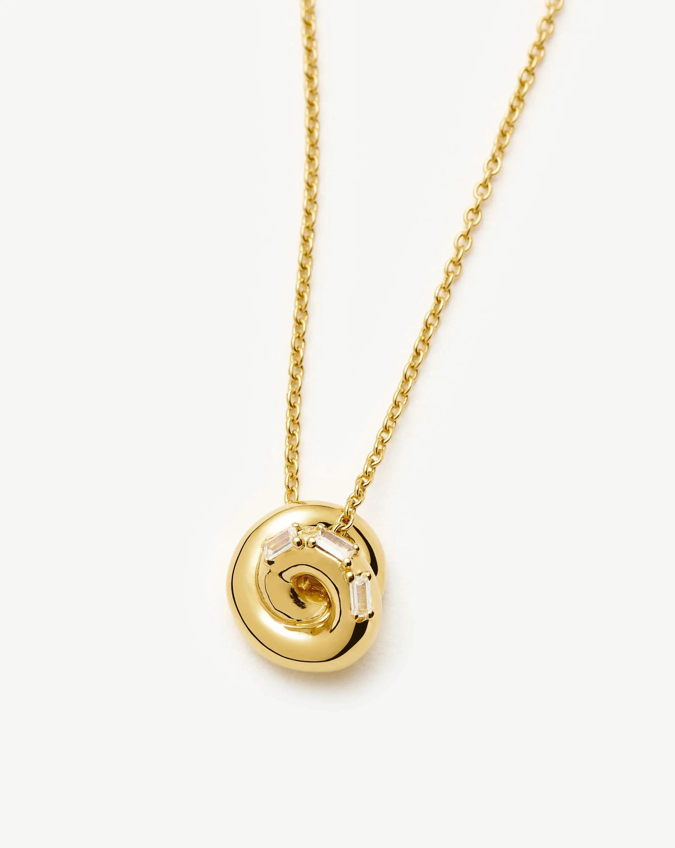 Knot Lucy Williams Pavé Knot Pendant Necklace | 18ct Gold Plated