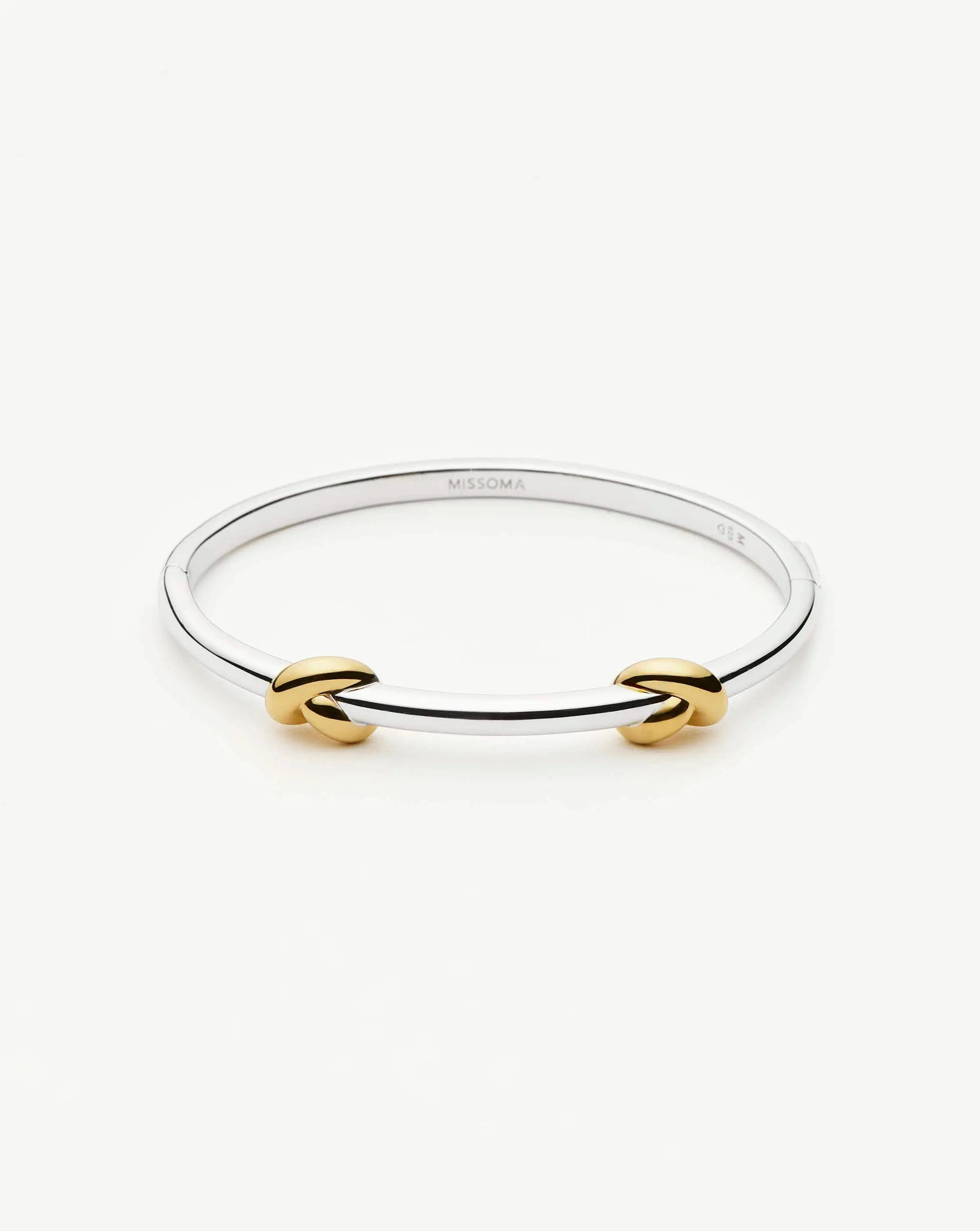 Knot Lucy Williams Knot Hinged Bangle | Mixed Metal