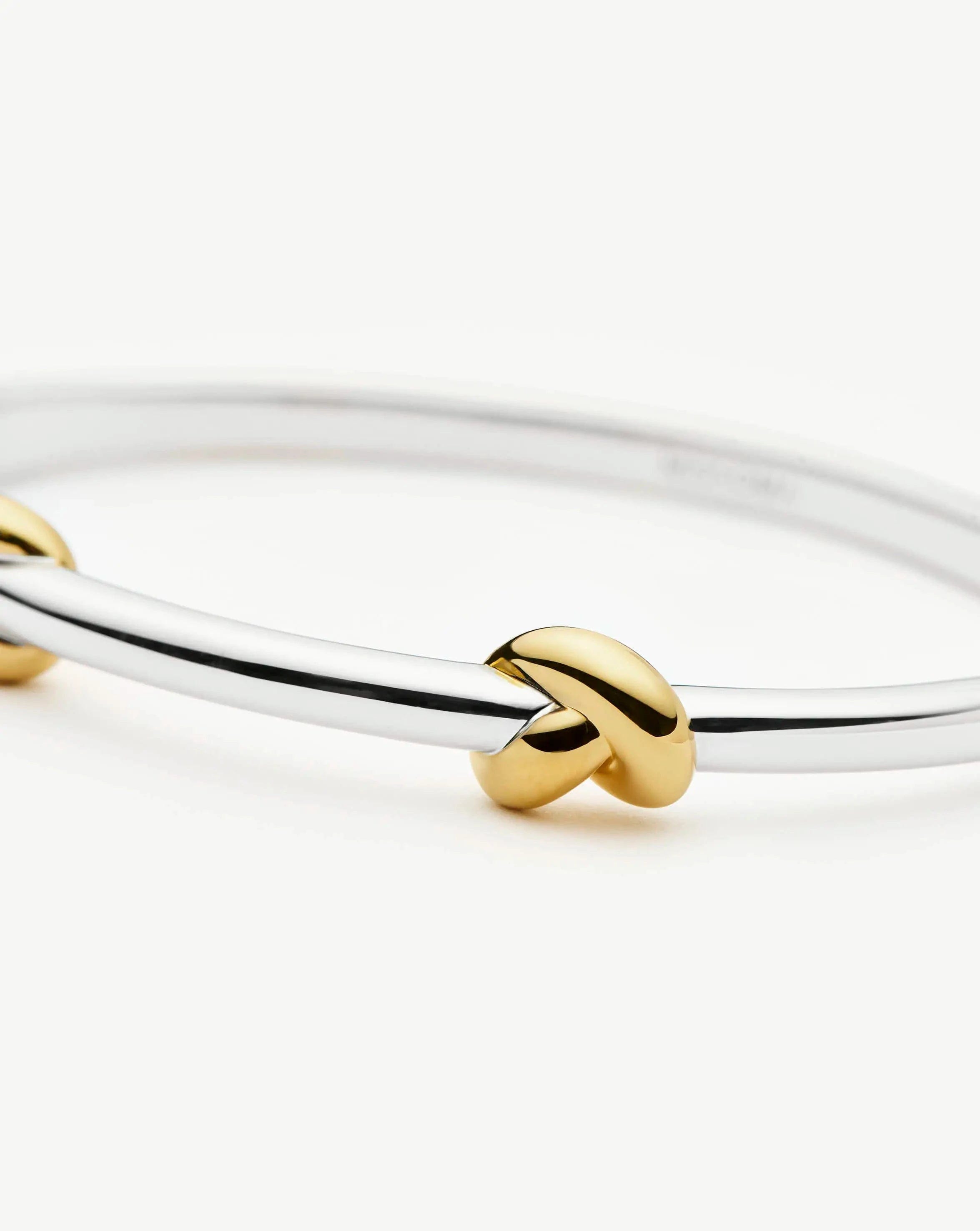 Knot Lucy Williams Knot Hinged Bangle | Mixed Metal