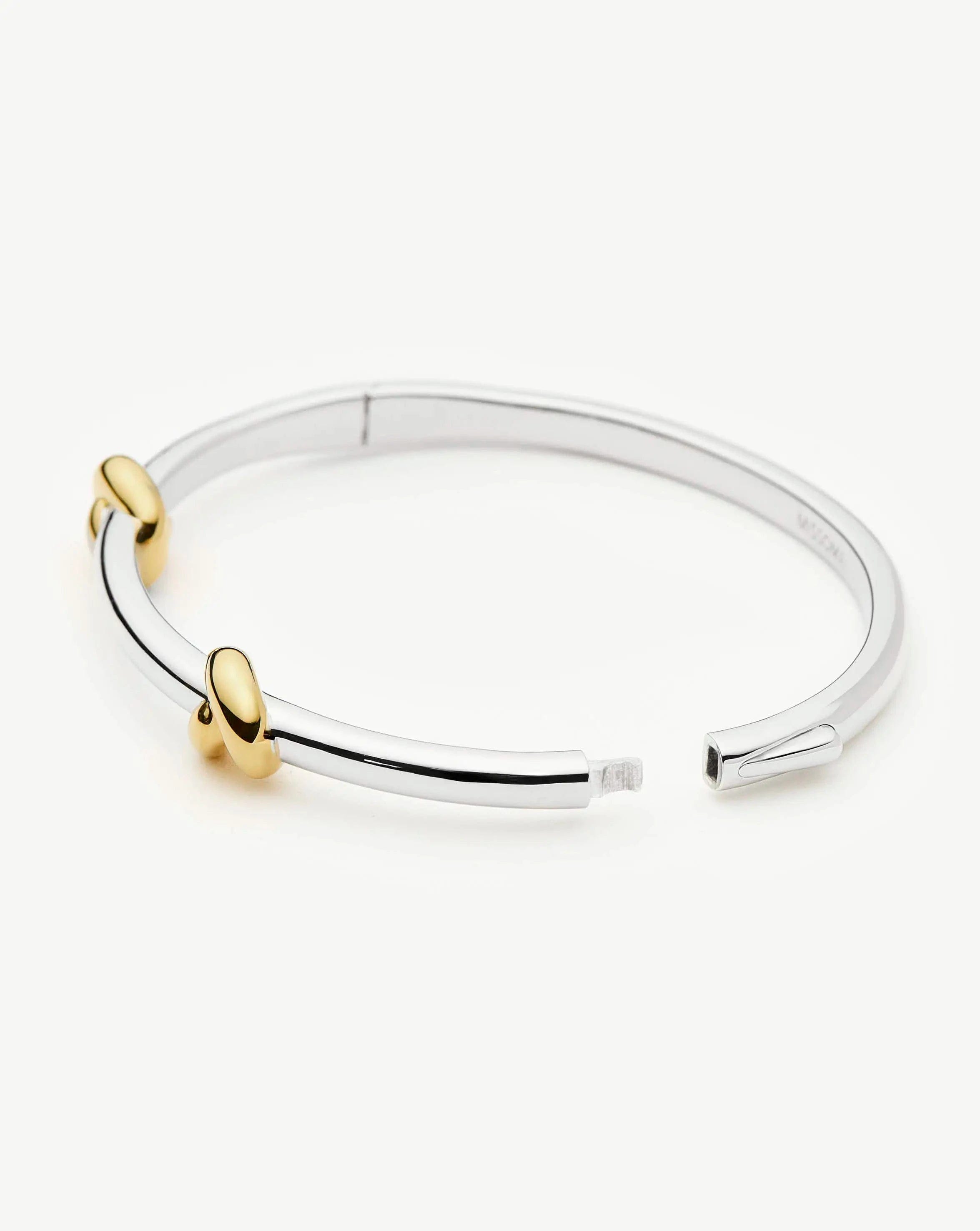 Knot Lucy Williams Knot Hinged Bangle | Mixed Metal