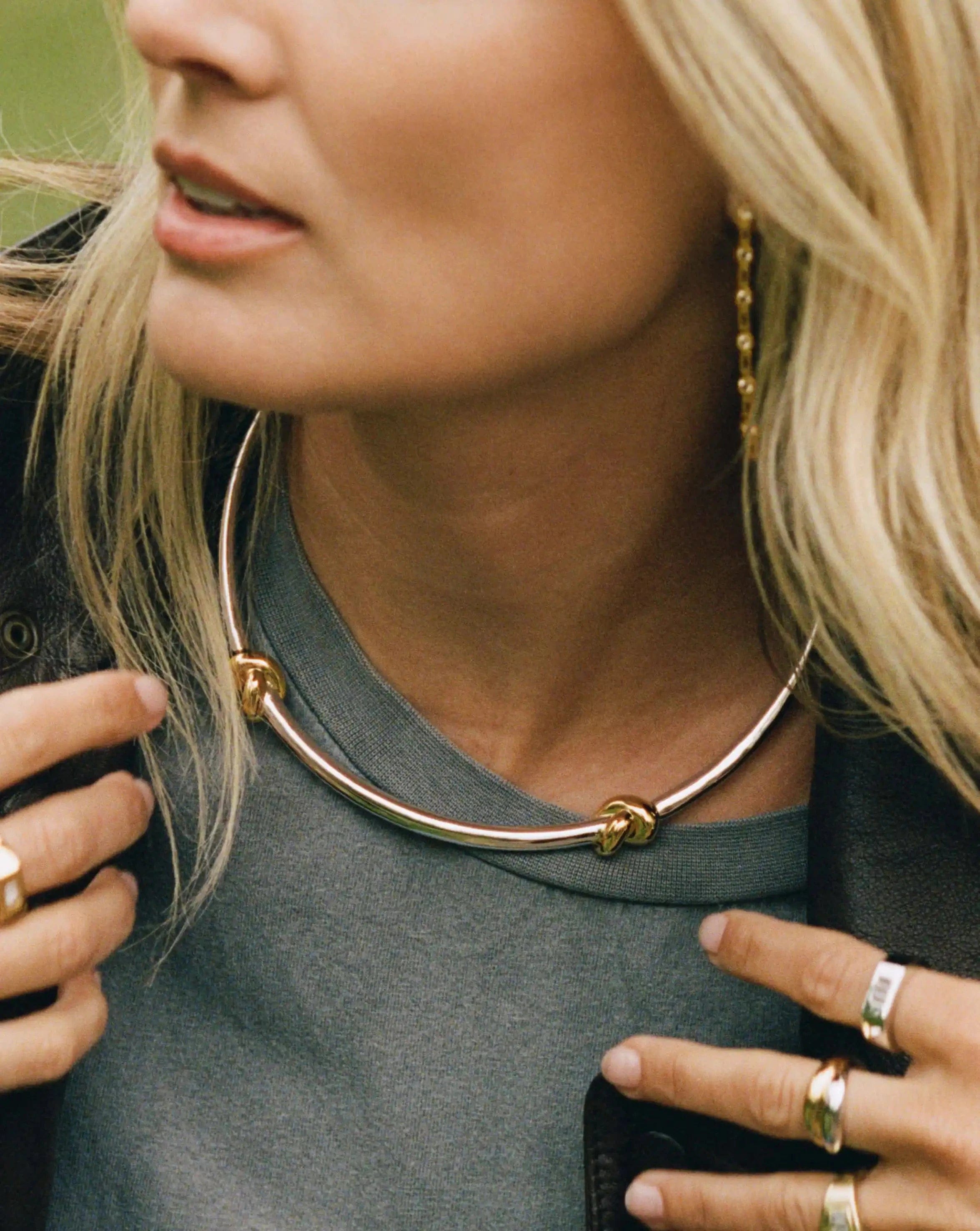 Knot Lucy Williams Knot Torque Necklace | Mixed Metal