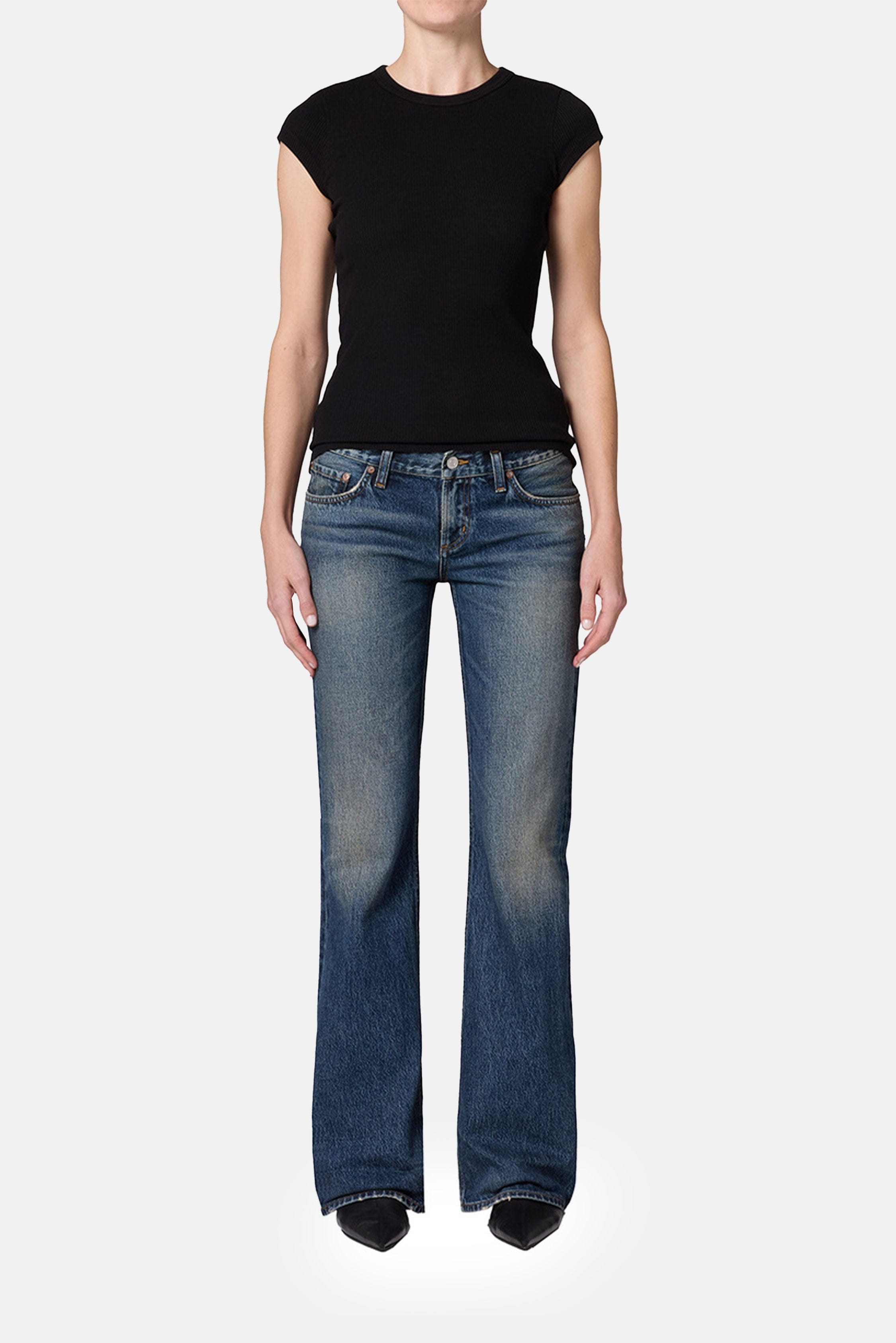 Agolde JEANS LOW RISE BOOT IN COMBINATION
