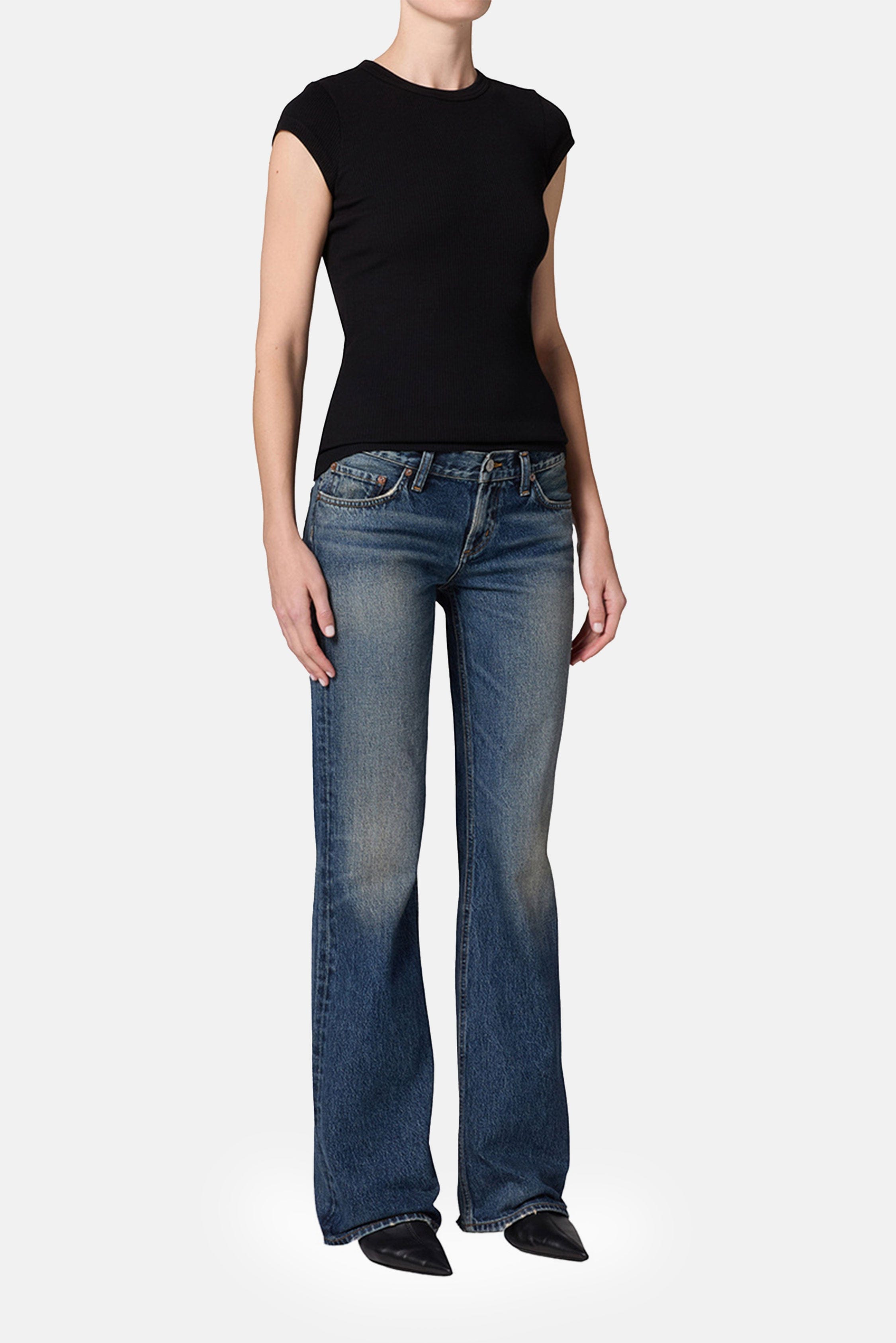 Agolde JEANS LOW RISE BOOT IN COMBINATION