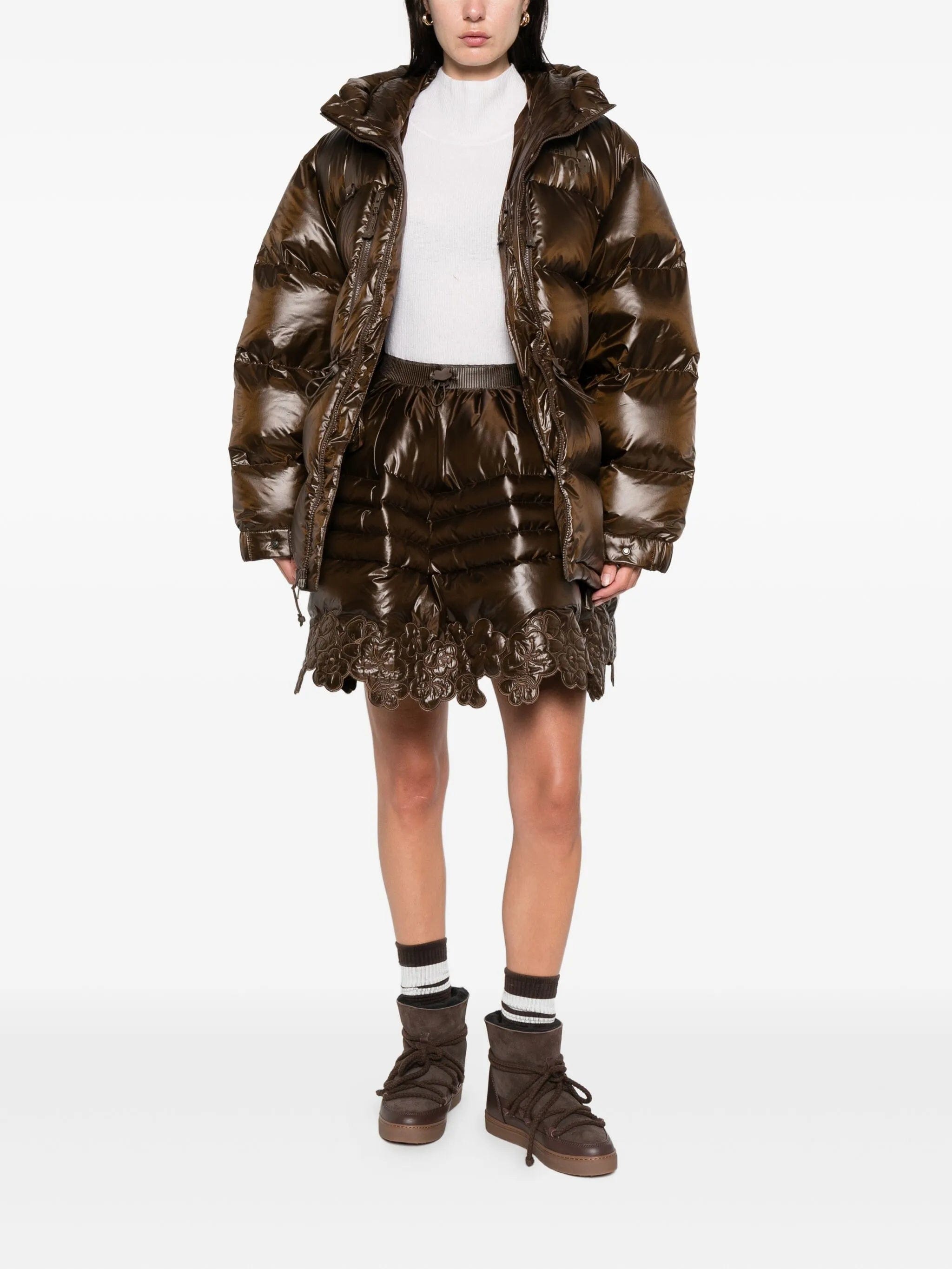 Cecilie Bahnsen x The North Face quilted mini skirt