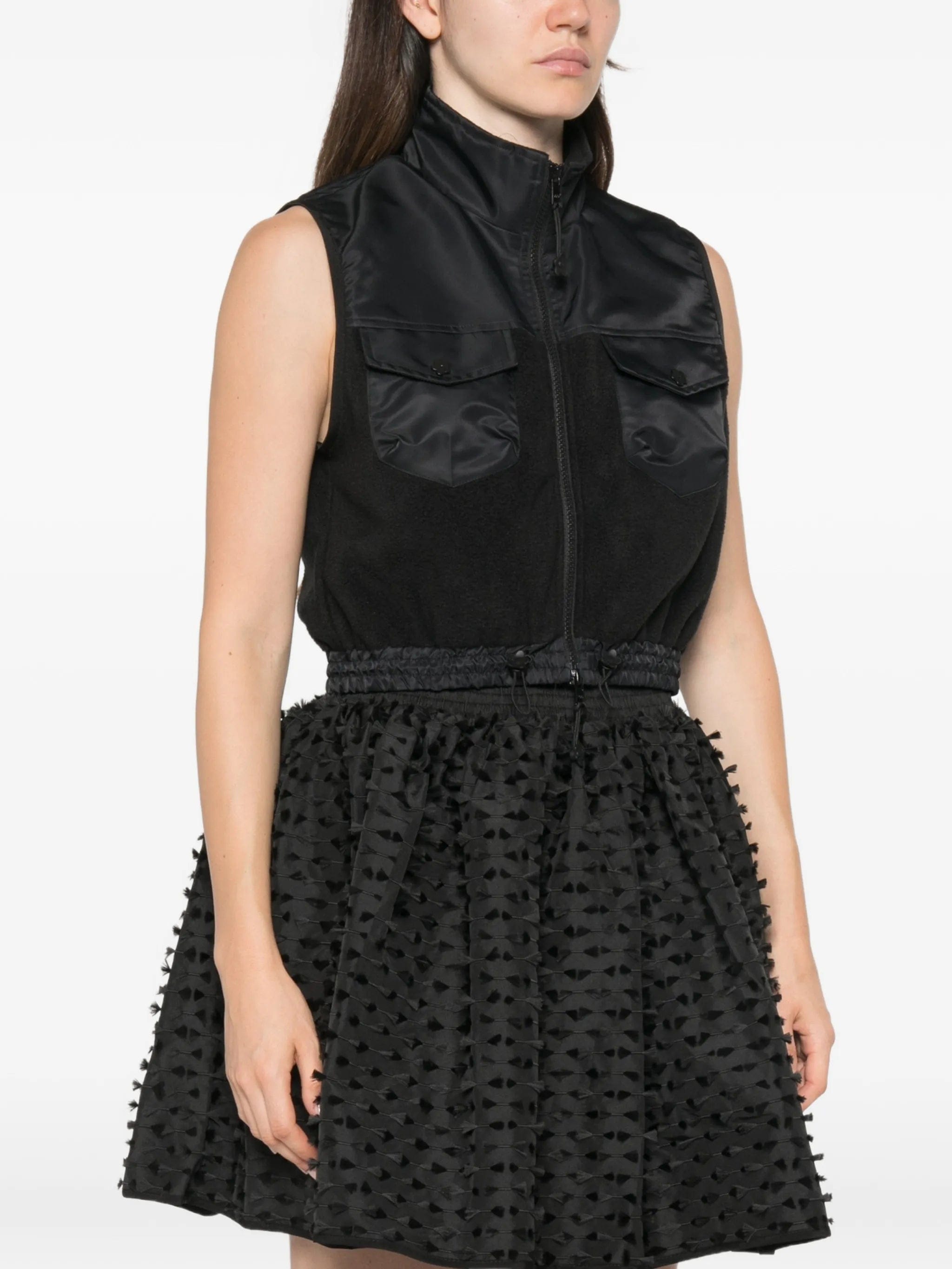 Cecilie Bahnsen Windflower - embroidered fleece vest