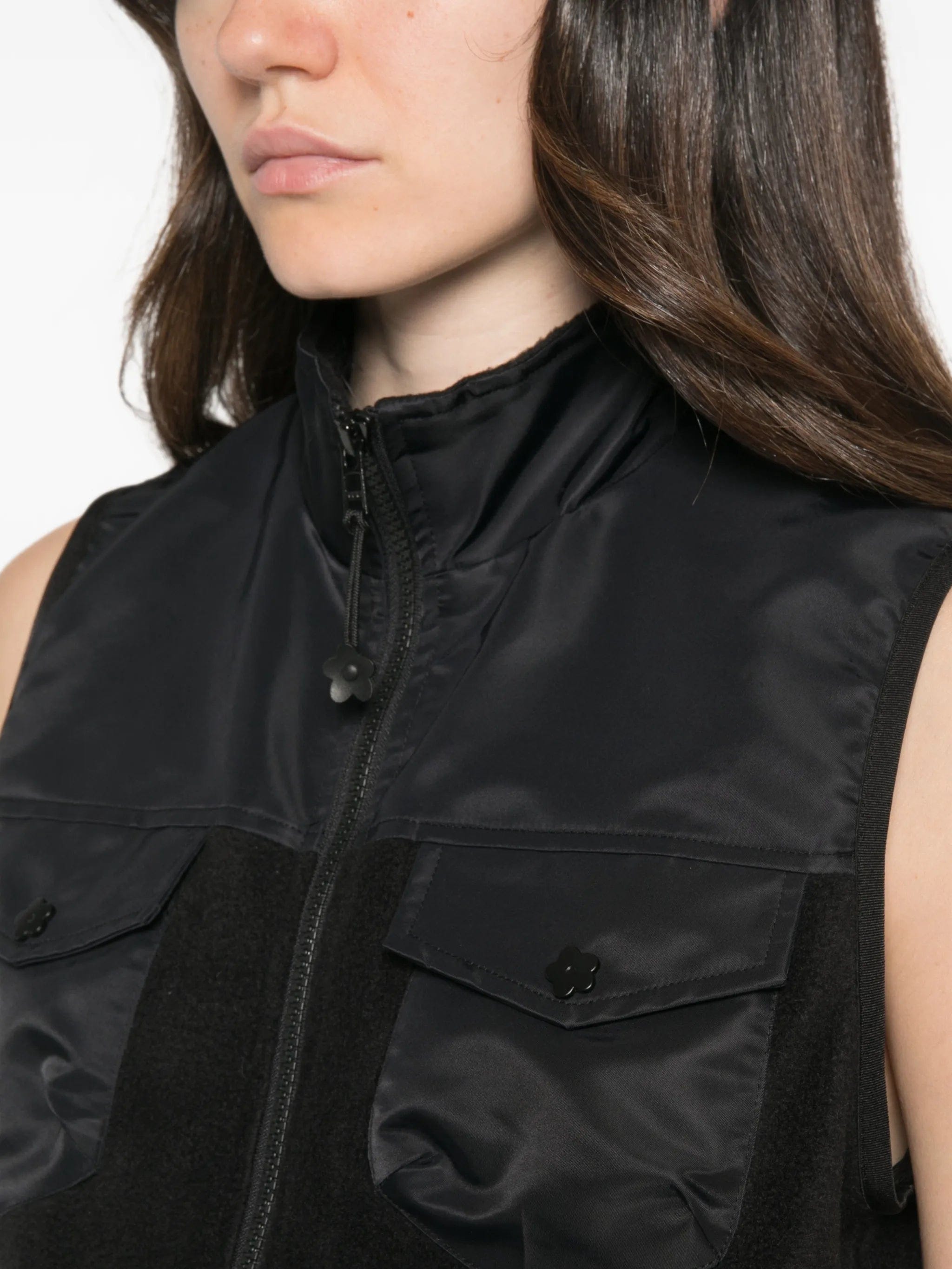 Cecilie Bahnsen Windflower - embroidered fleece vest