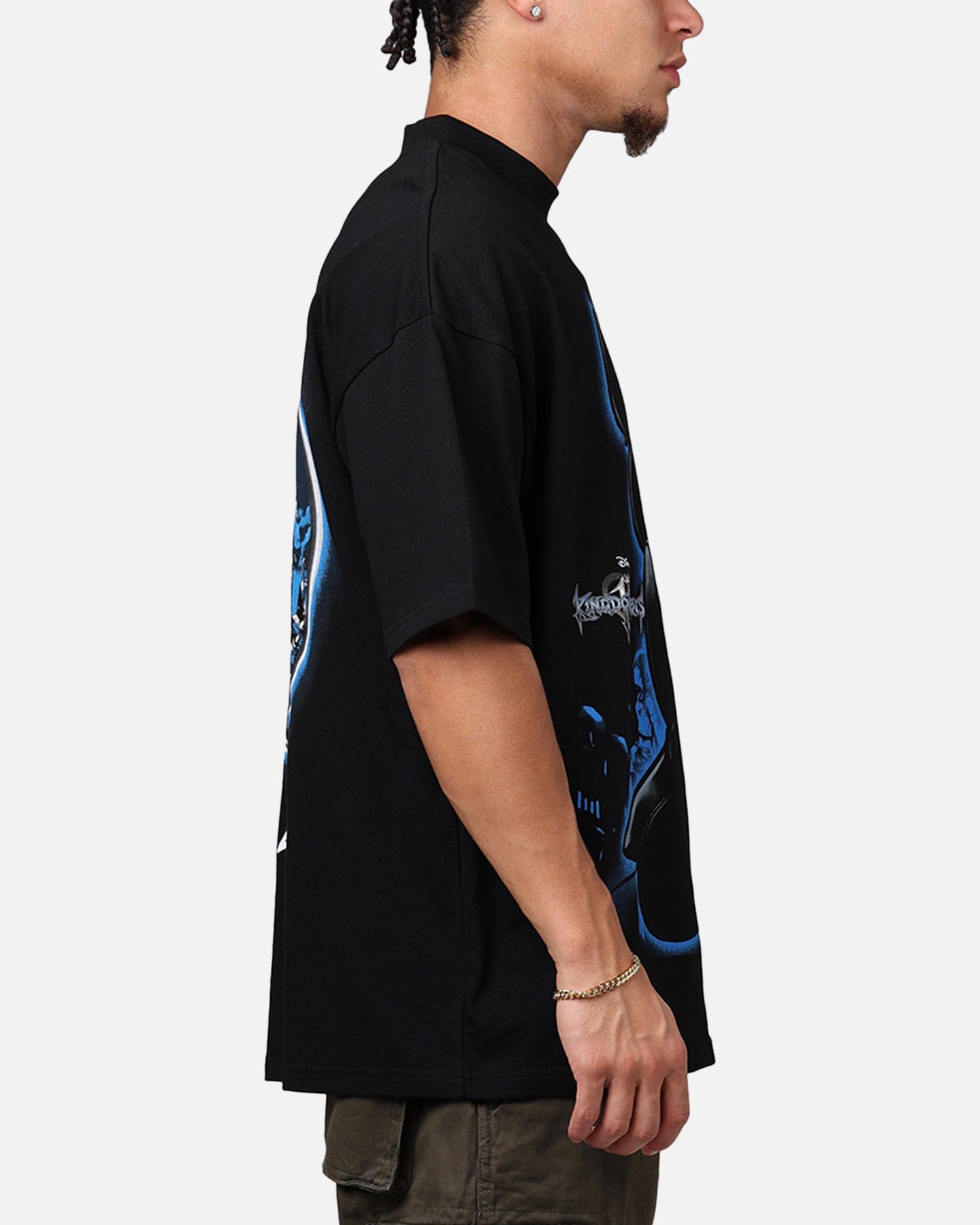 Loiter Disney Kingdom Hearts King Mickey Mockneck T - Shirt Black