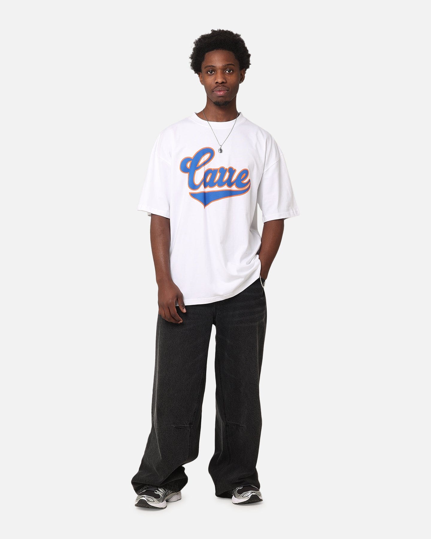 Carre Team Script T - Shirt White