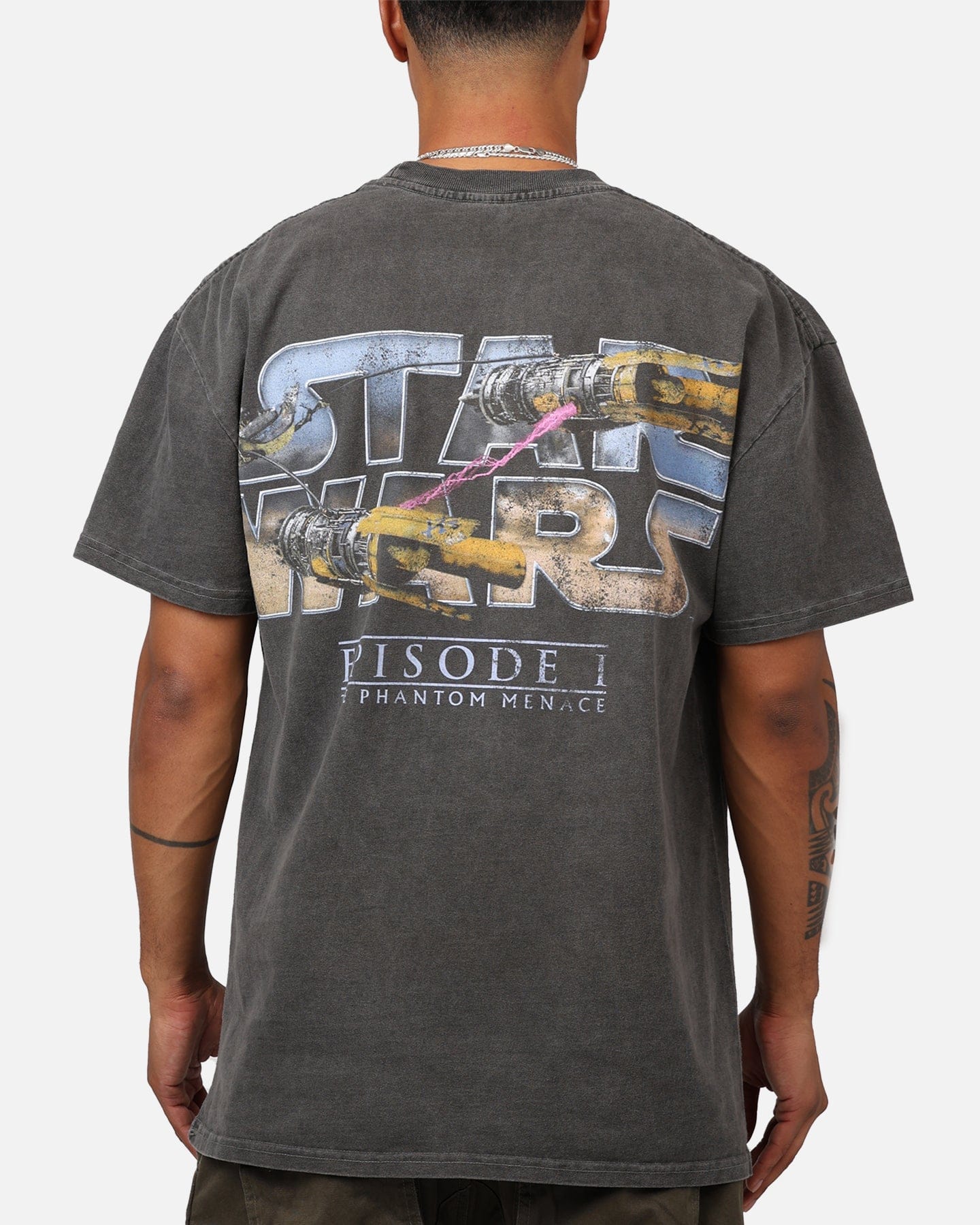 73studio Star Wars Episode I '99 Heavyweight Vintage T - Shirt Black Wash