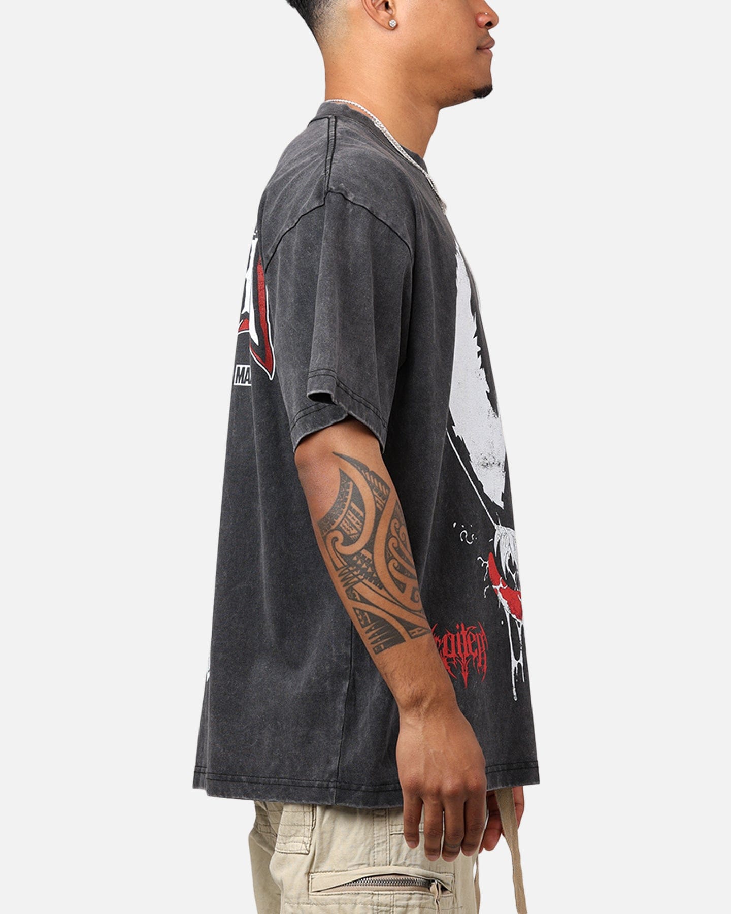 Loiter Marvel Spider - Man Venom T - Shirt Black Acidwash