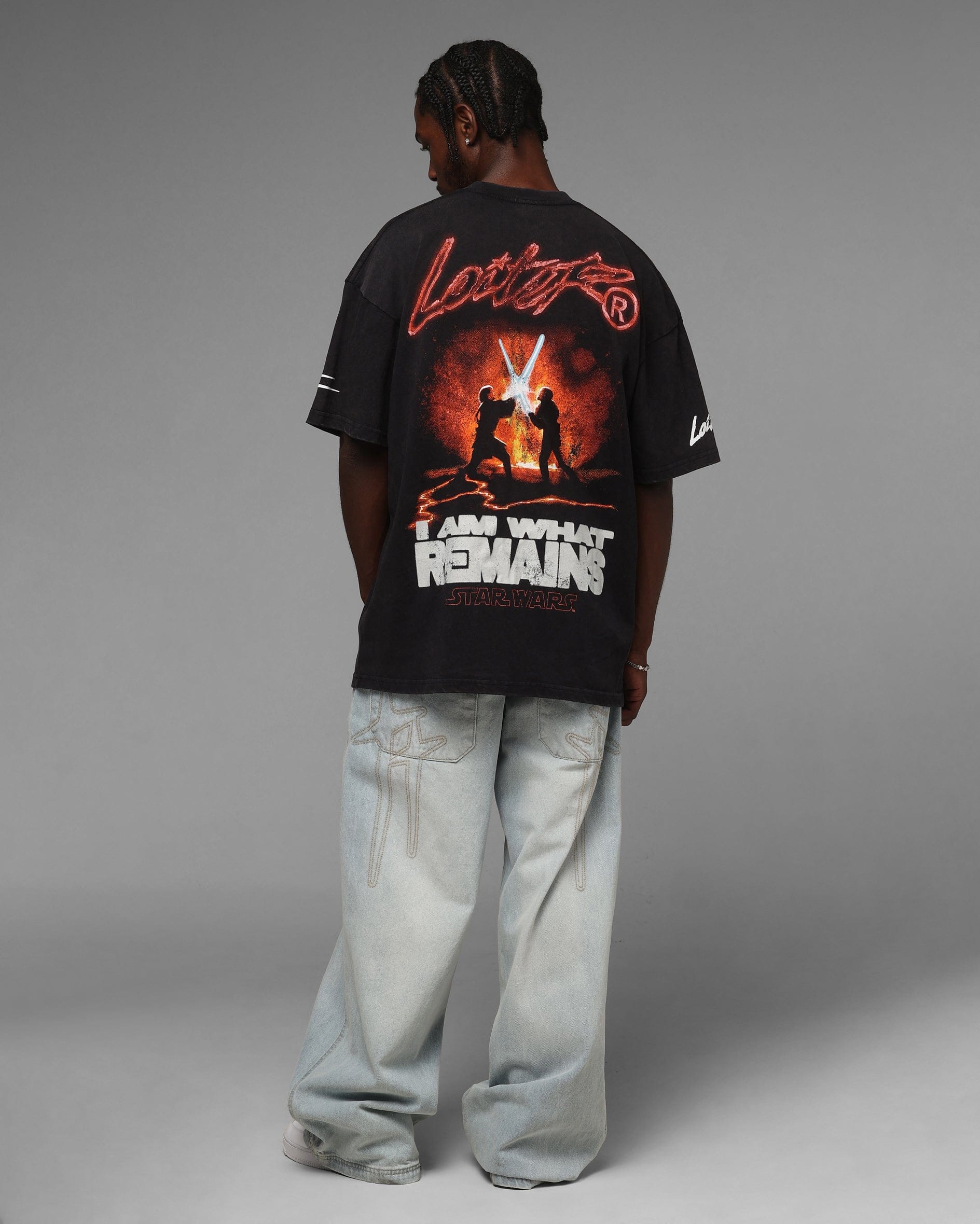 Loiter Star Wars Darth Vader T - Shirt Black Wash