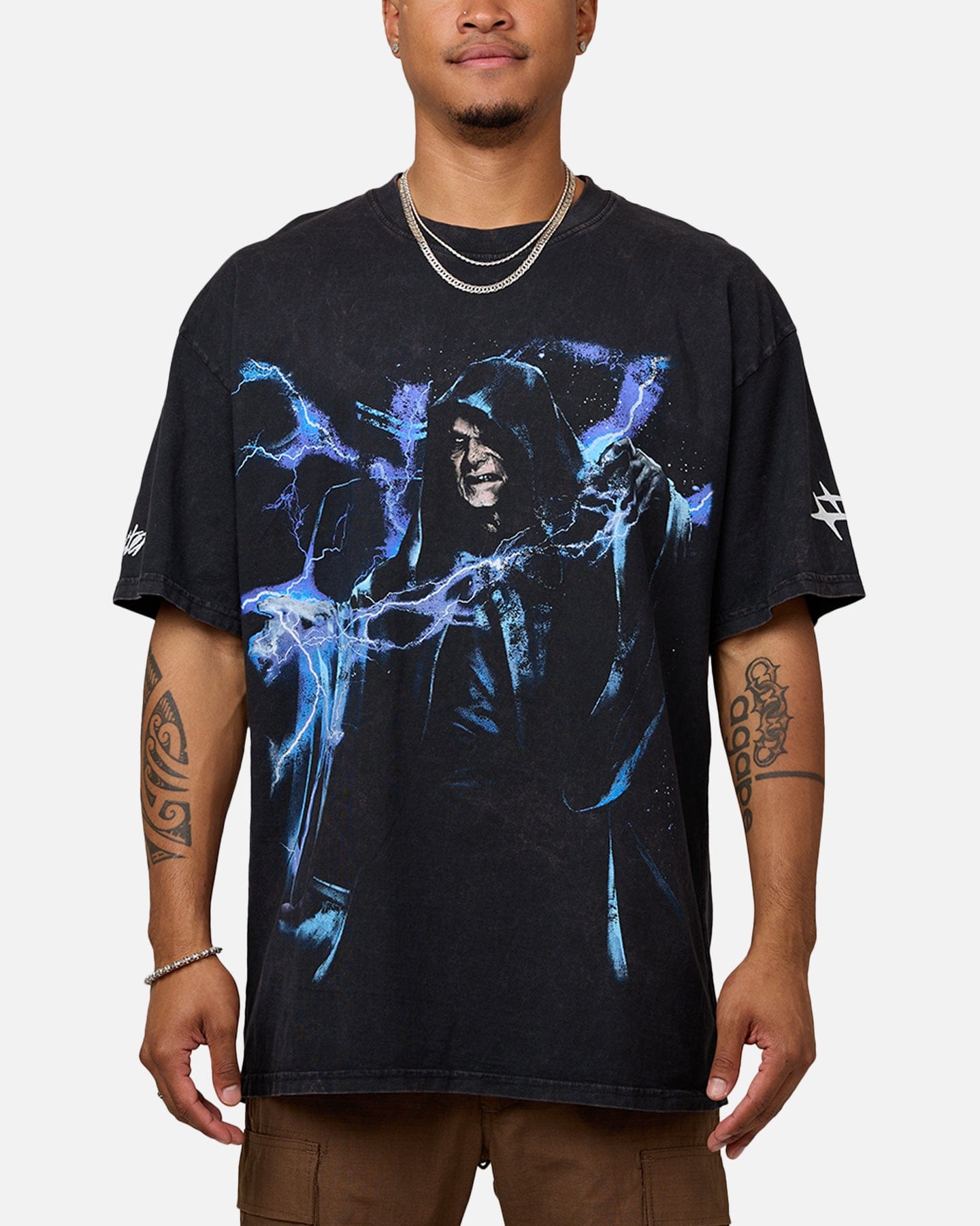 Loiter Star Wars Darth Sidious T - Shirt Black Wash