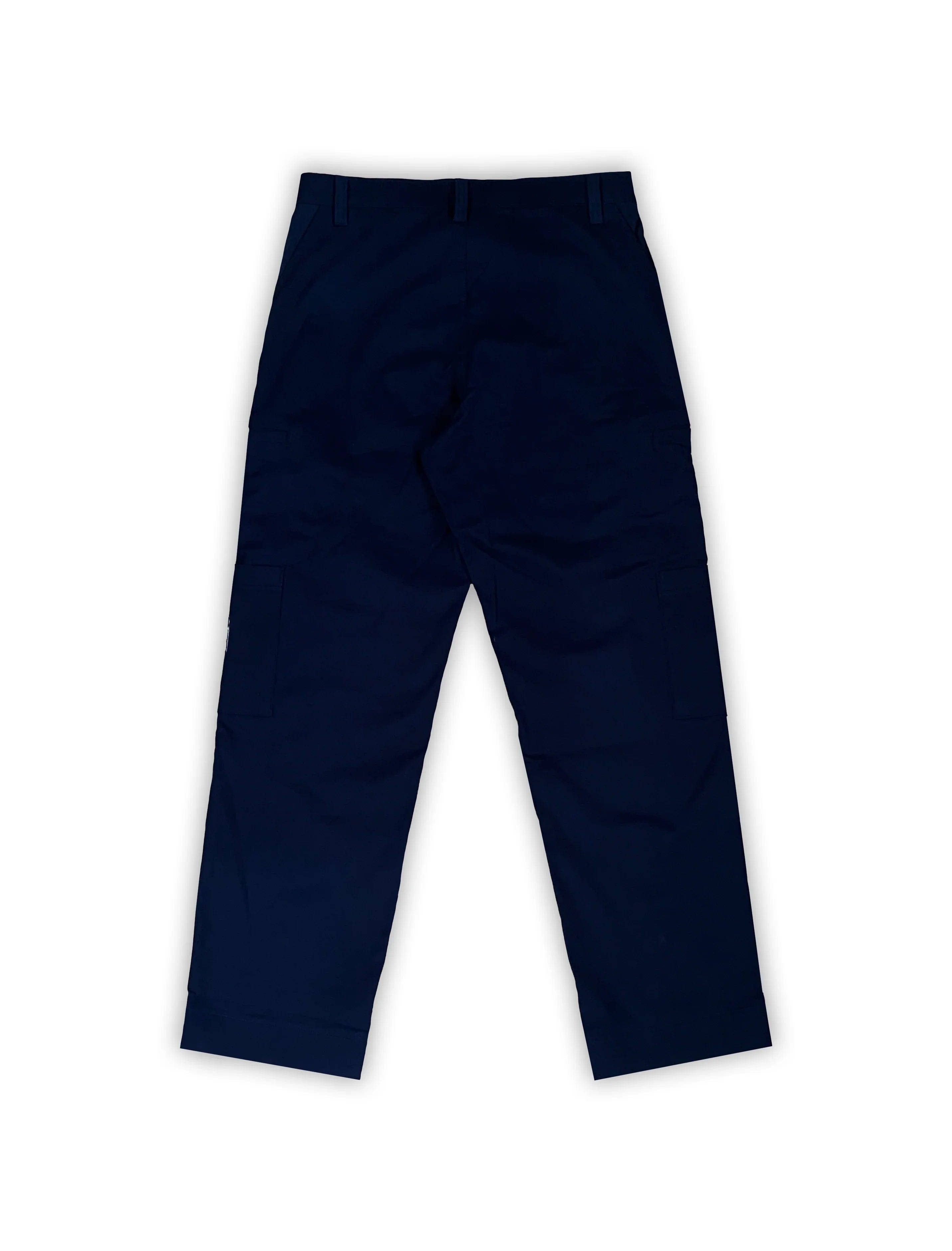 YB ZIP UP WORK PANTS IN NAVY BLUE