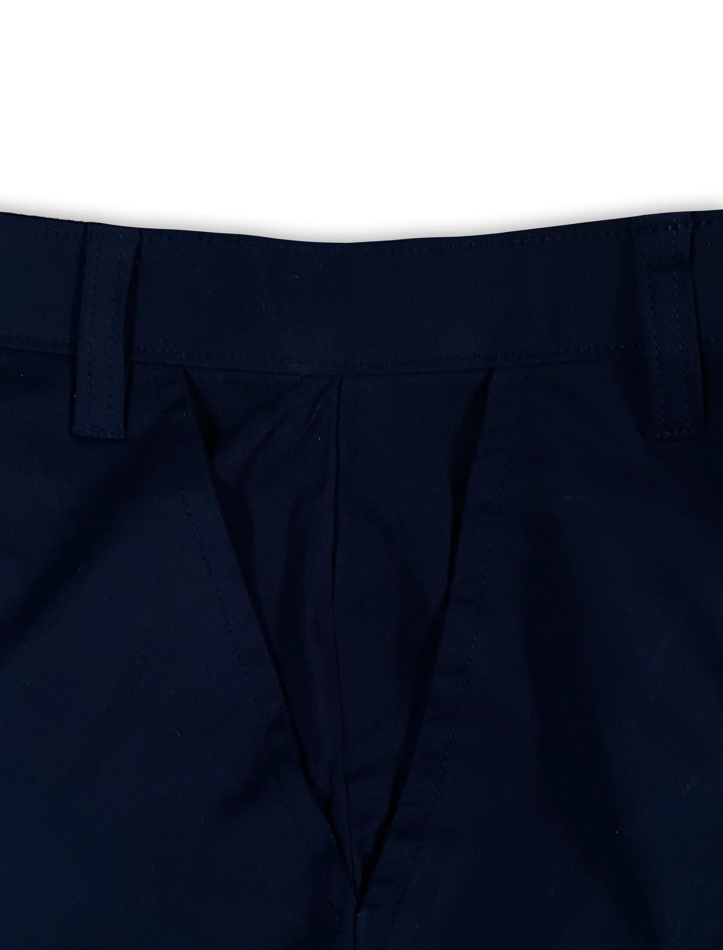 YB ZIP UP WORK PANTS IN NAVY BLUE