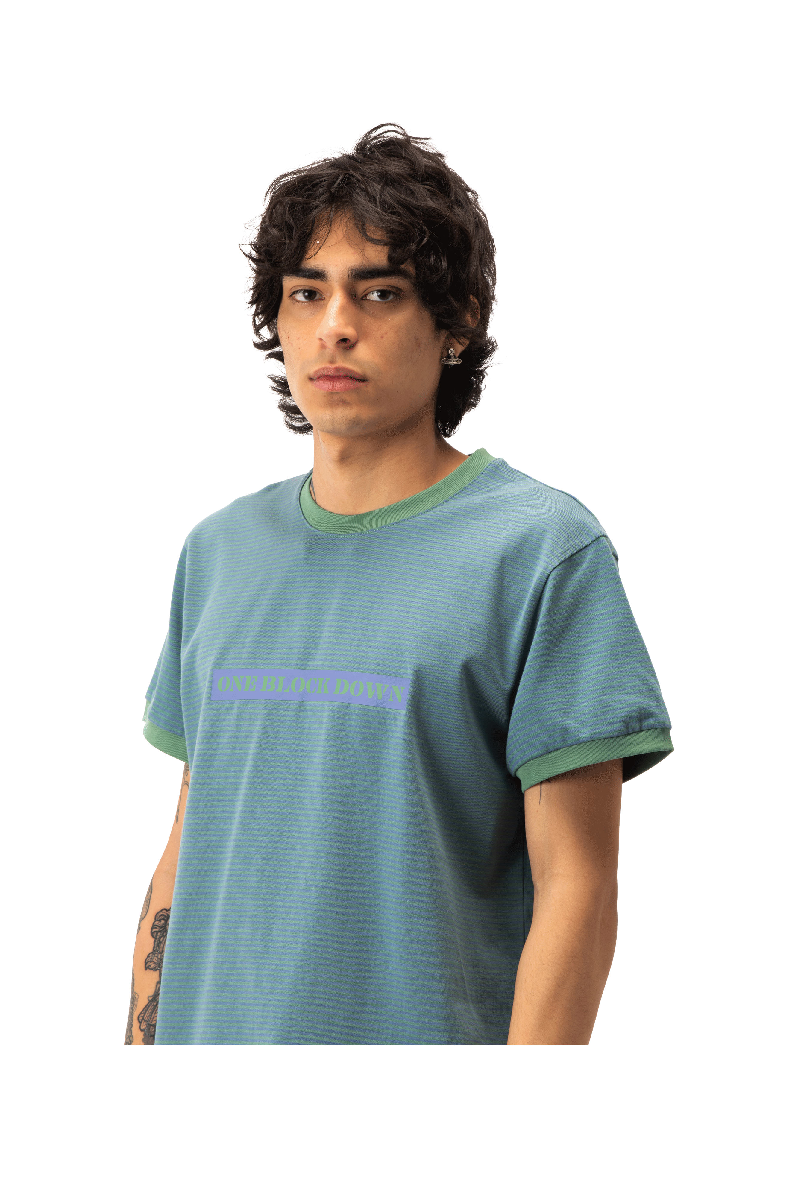 One Block Down Jacquard Stripes T-Shirt