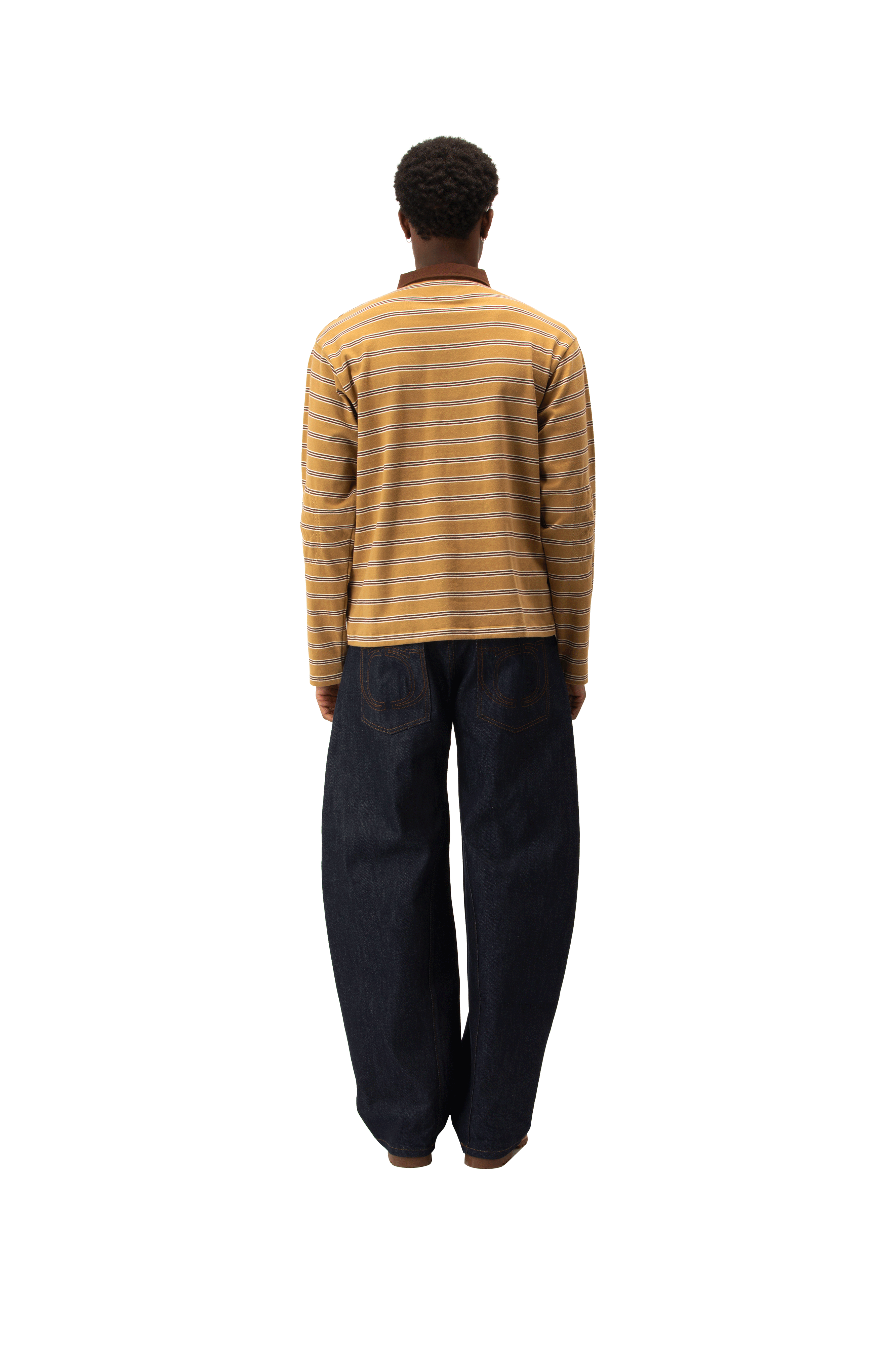 Logo Link Logo Striped Polo