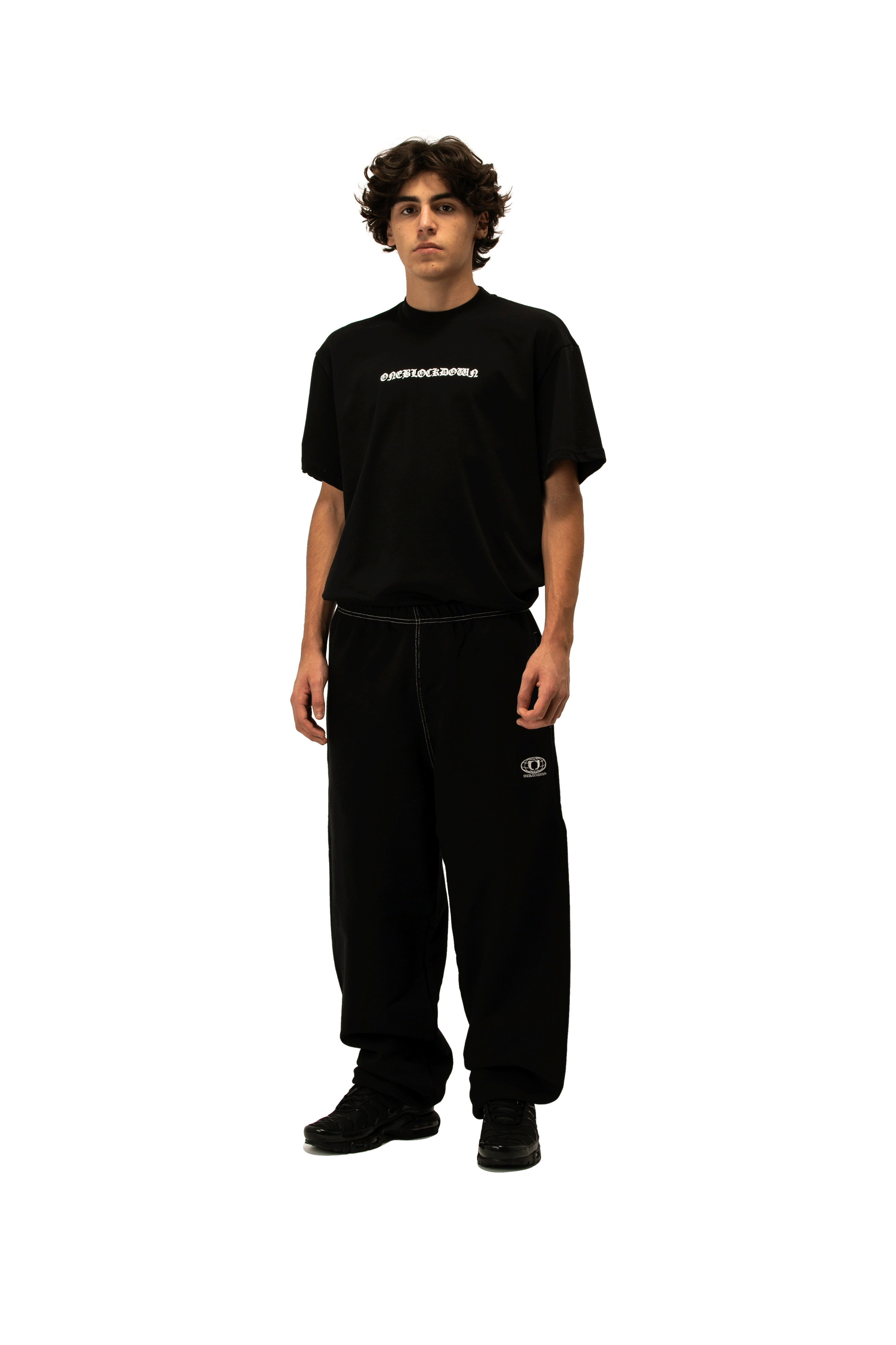 Logo Contrast Logo Baggy Sweatpants