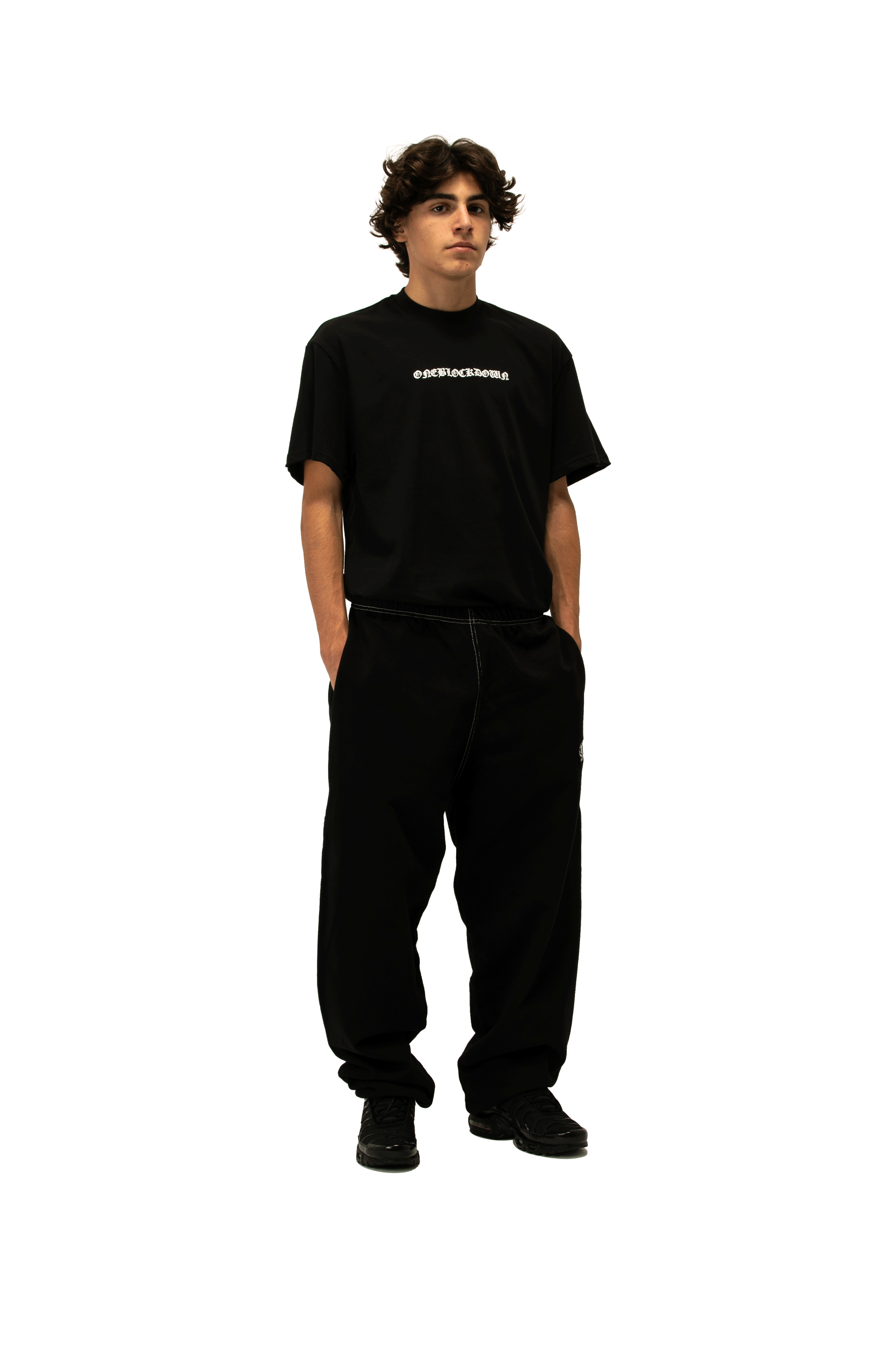Logo Contrast Logo Baggy Sweatpants