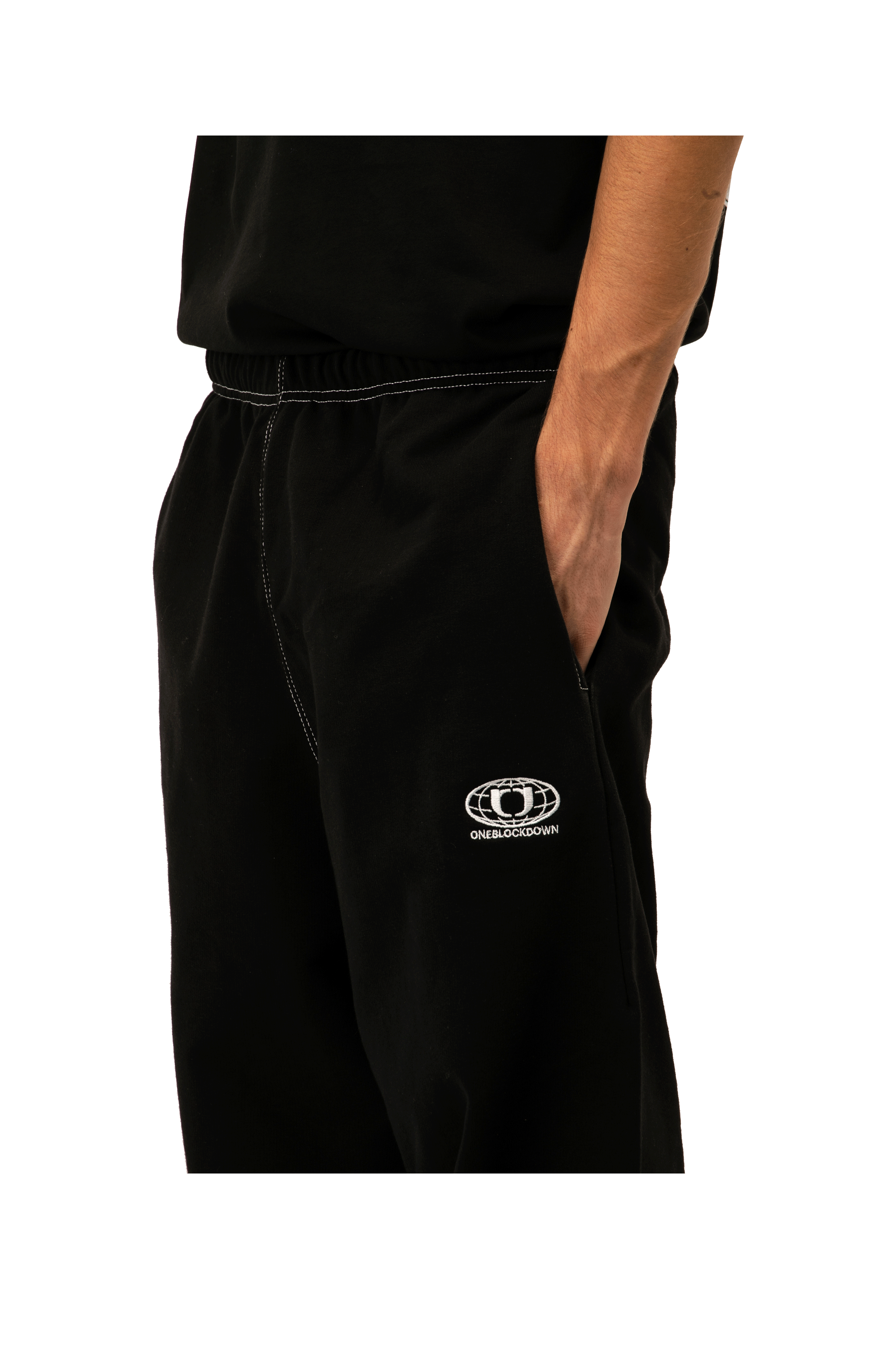 Logo Contrast Logo Baggy Sweatpants