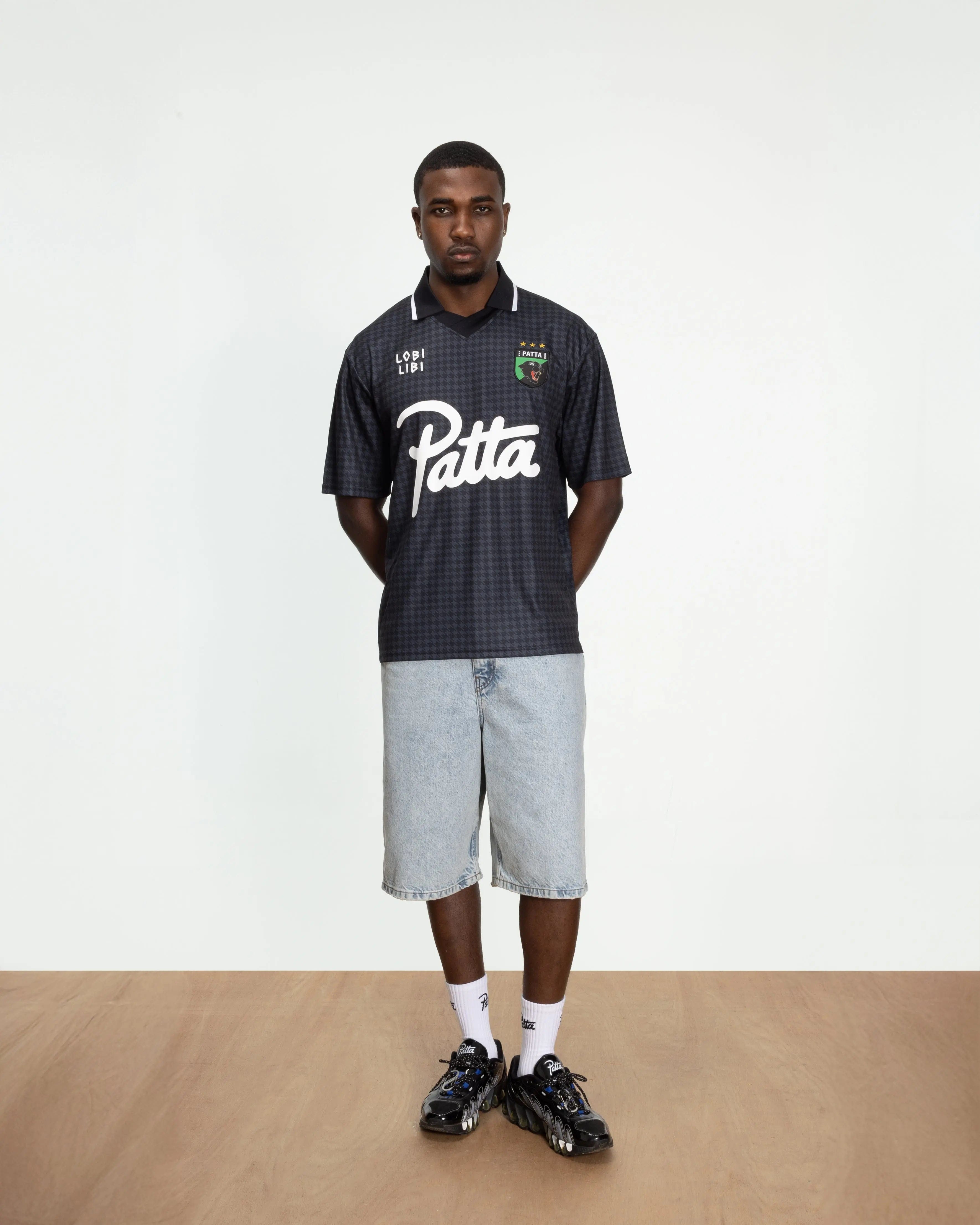 Football Patta Houndstooth Football Jersey (Ombre Blue)