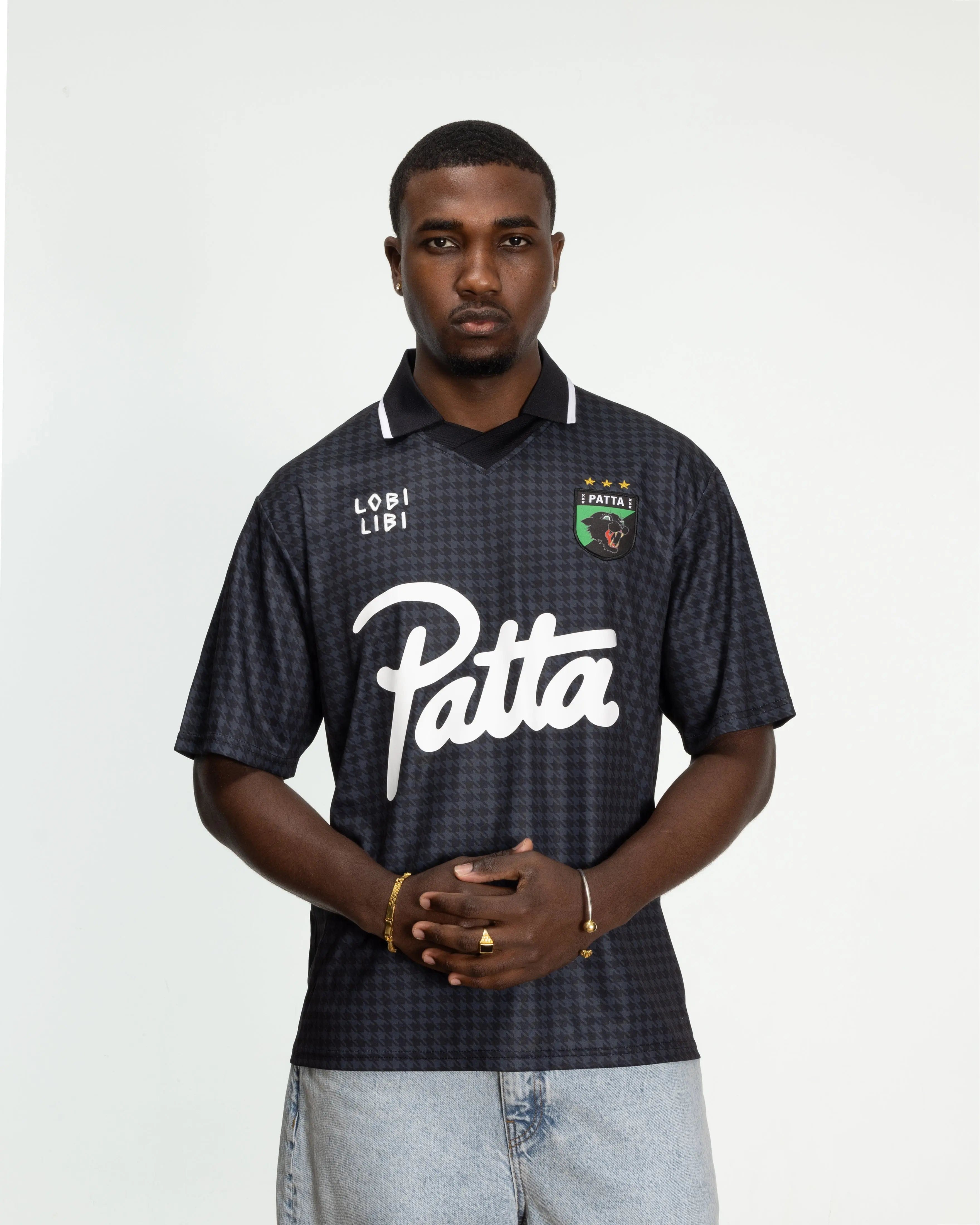 Football Patta Houndstooth Football Jersey (Ombre Blue)