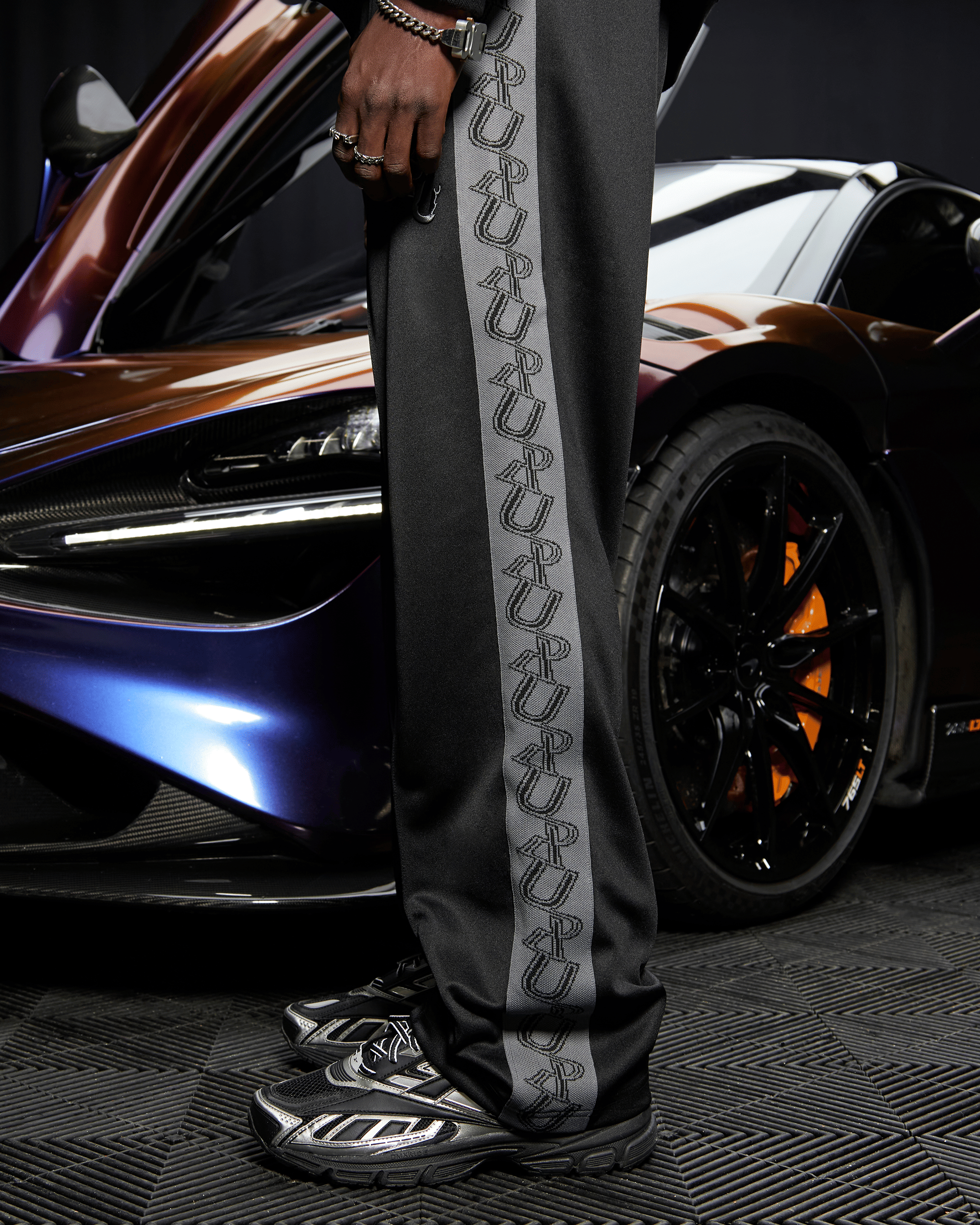Realism SSS REALISM x UNDERRATED RUN LINE TRACK PANT BLACK