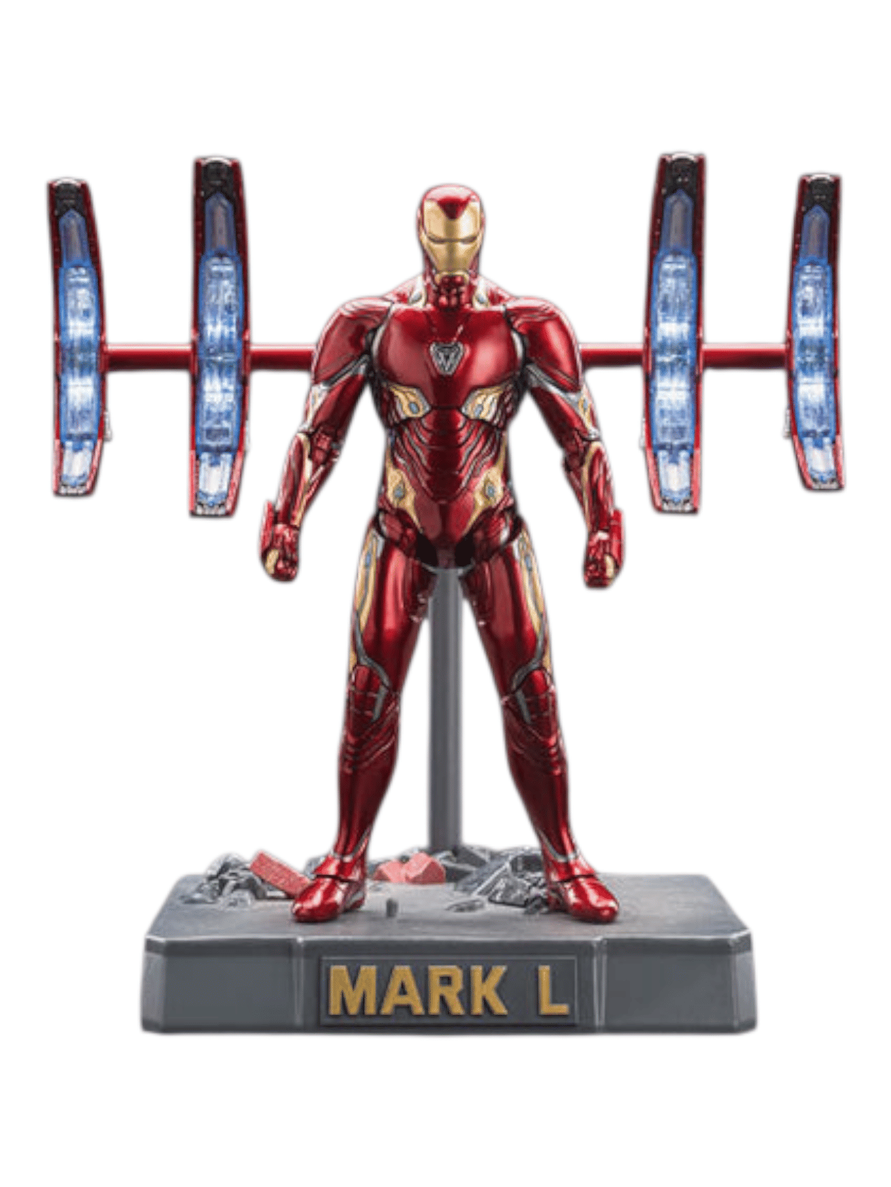 ZD Toys Action figure Marvel ZD Toys Mark L Nano Floating Gun With Platform Set Avengers Infinity War