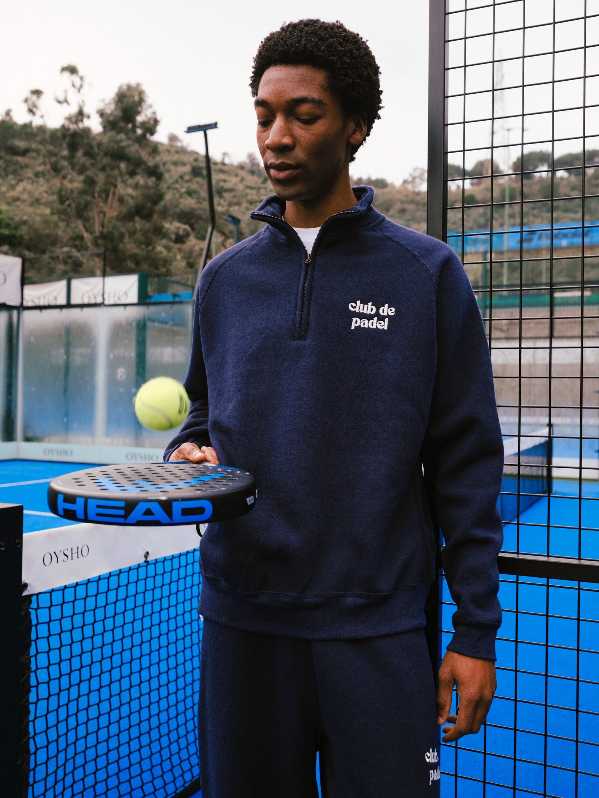 Club de Padel Uniform 1/4 Zip - Navy