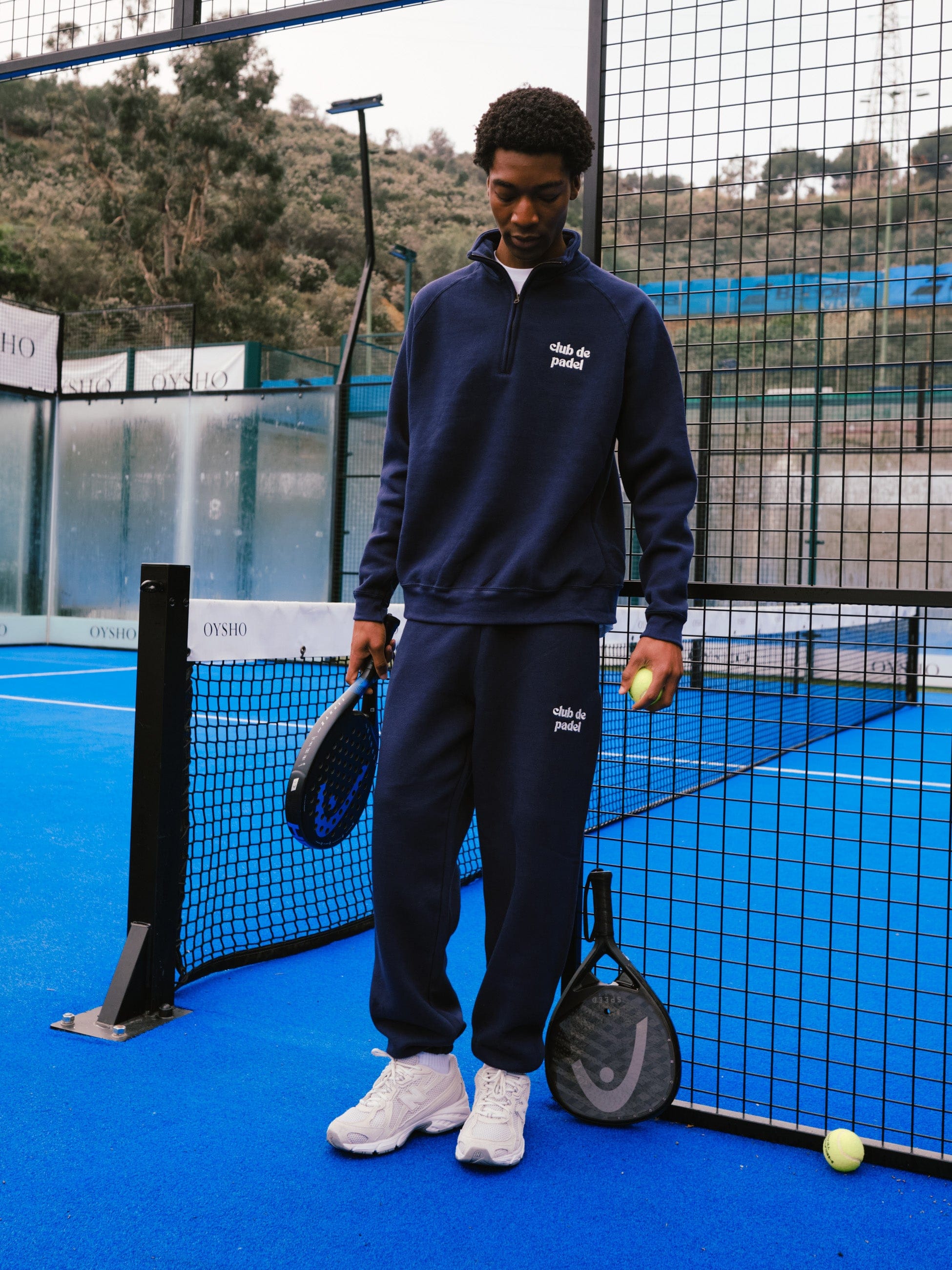 Club de Padel Uniform 1/4 Zip - Navy