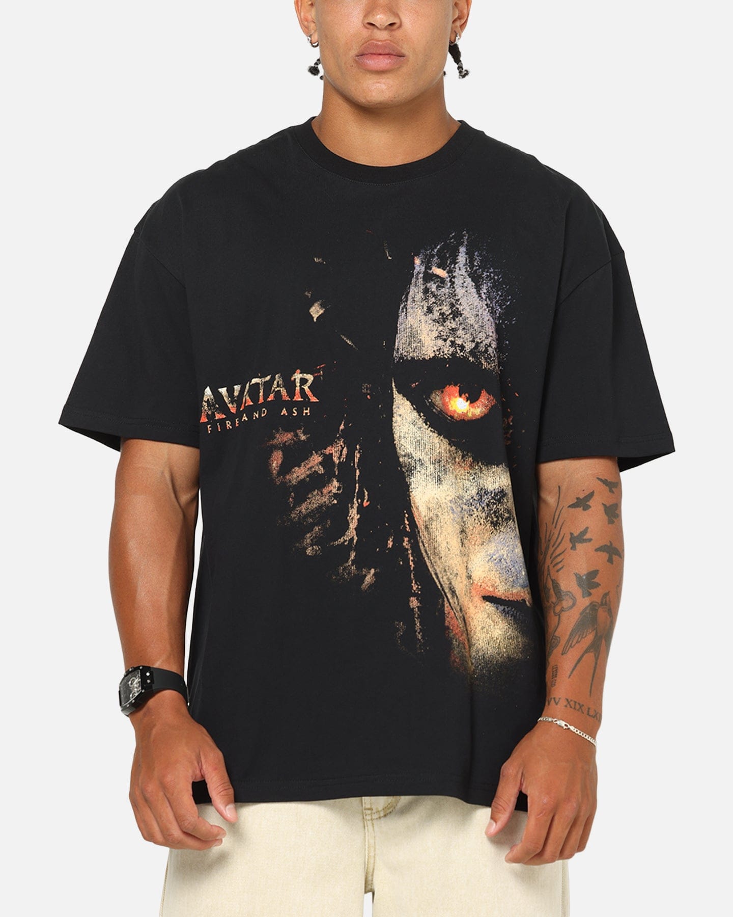 73studio x Avatar Fire And Ask Heavy T - Shirt Black