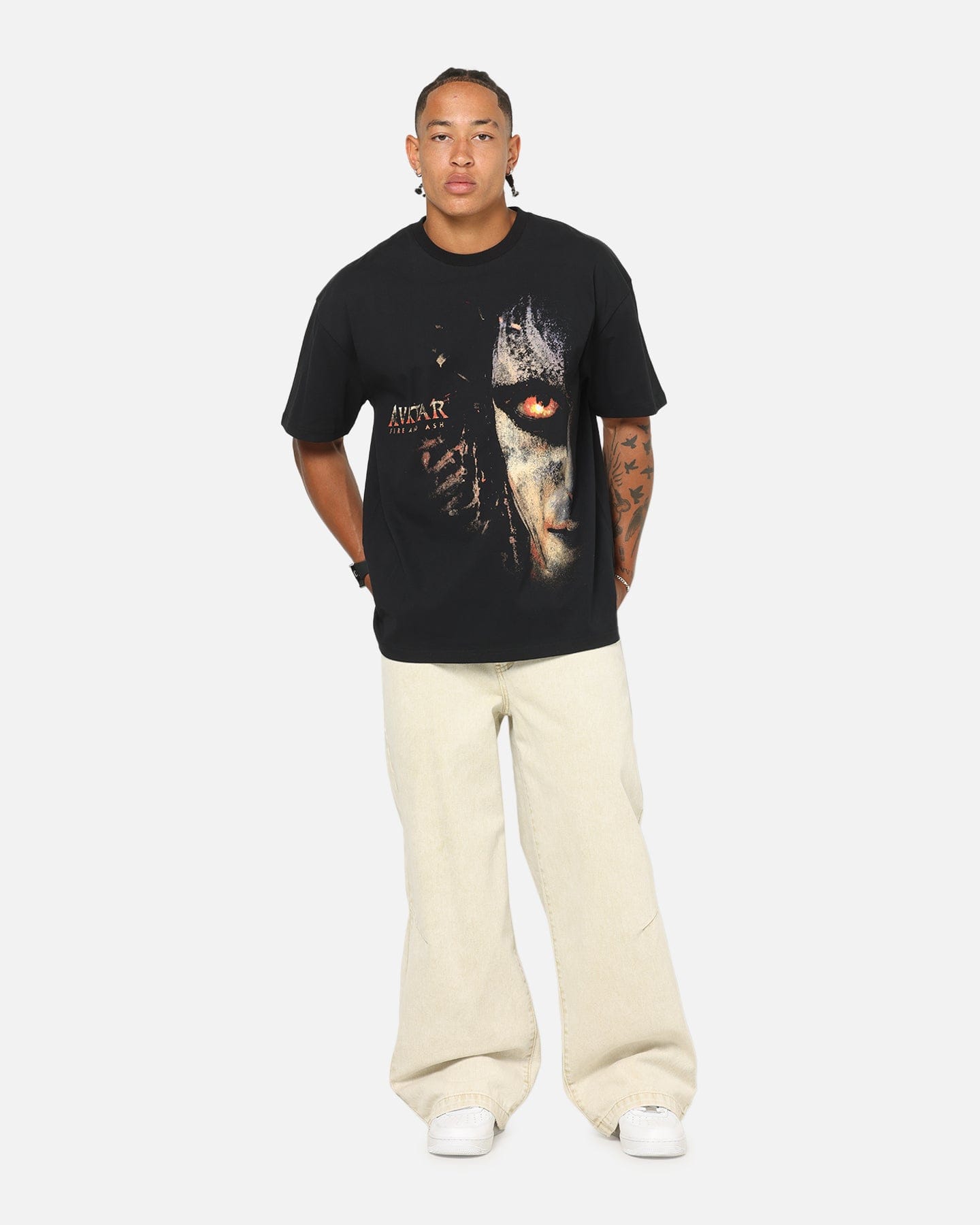 73studio x Avatar Fire And Ask Heavy T - Shirt Black