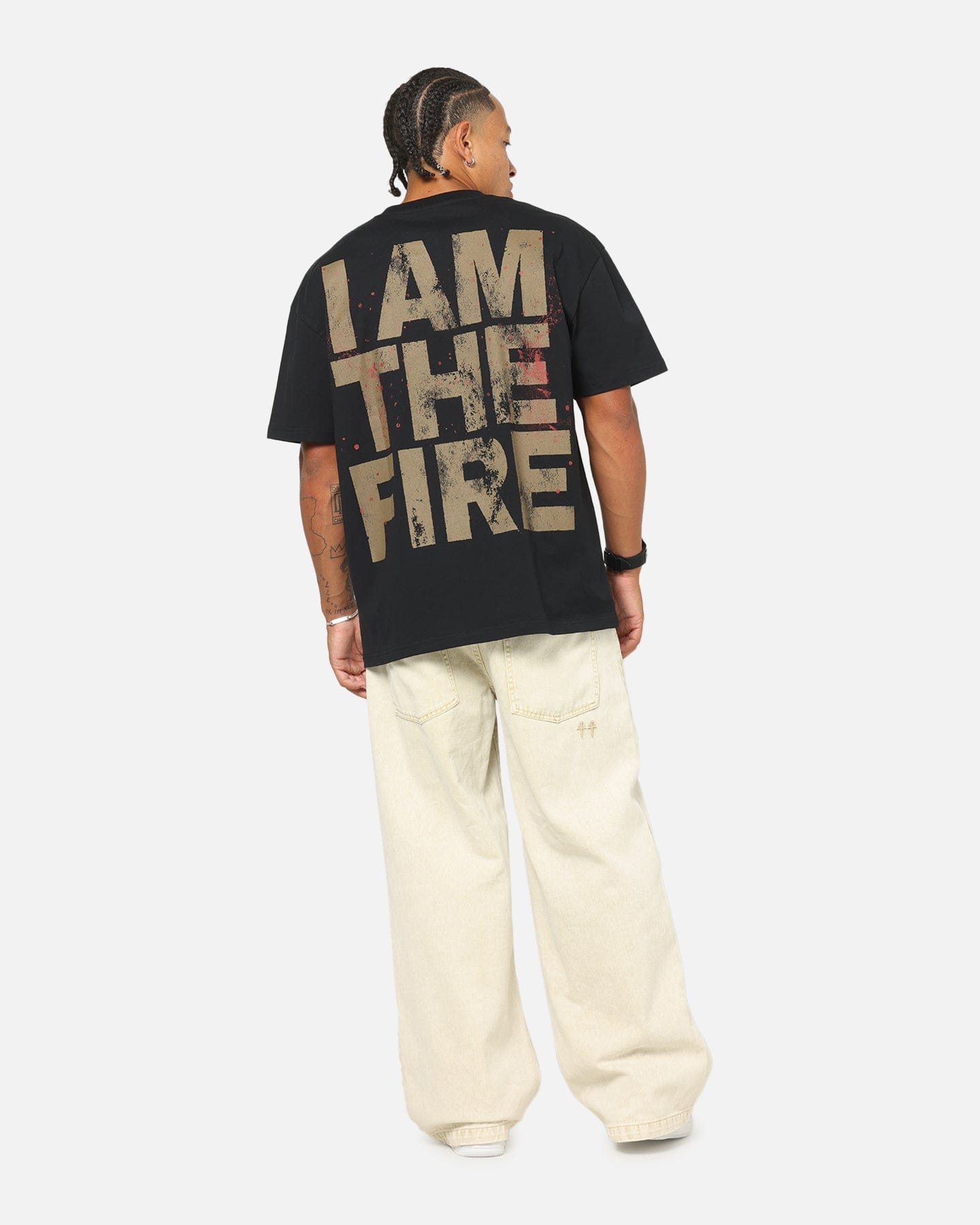 73studio x Avatar Fire And Ask Heavy T - Shirt Black