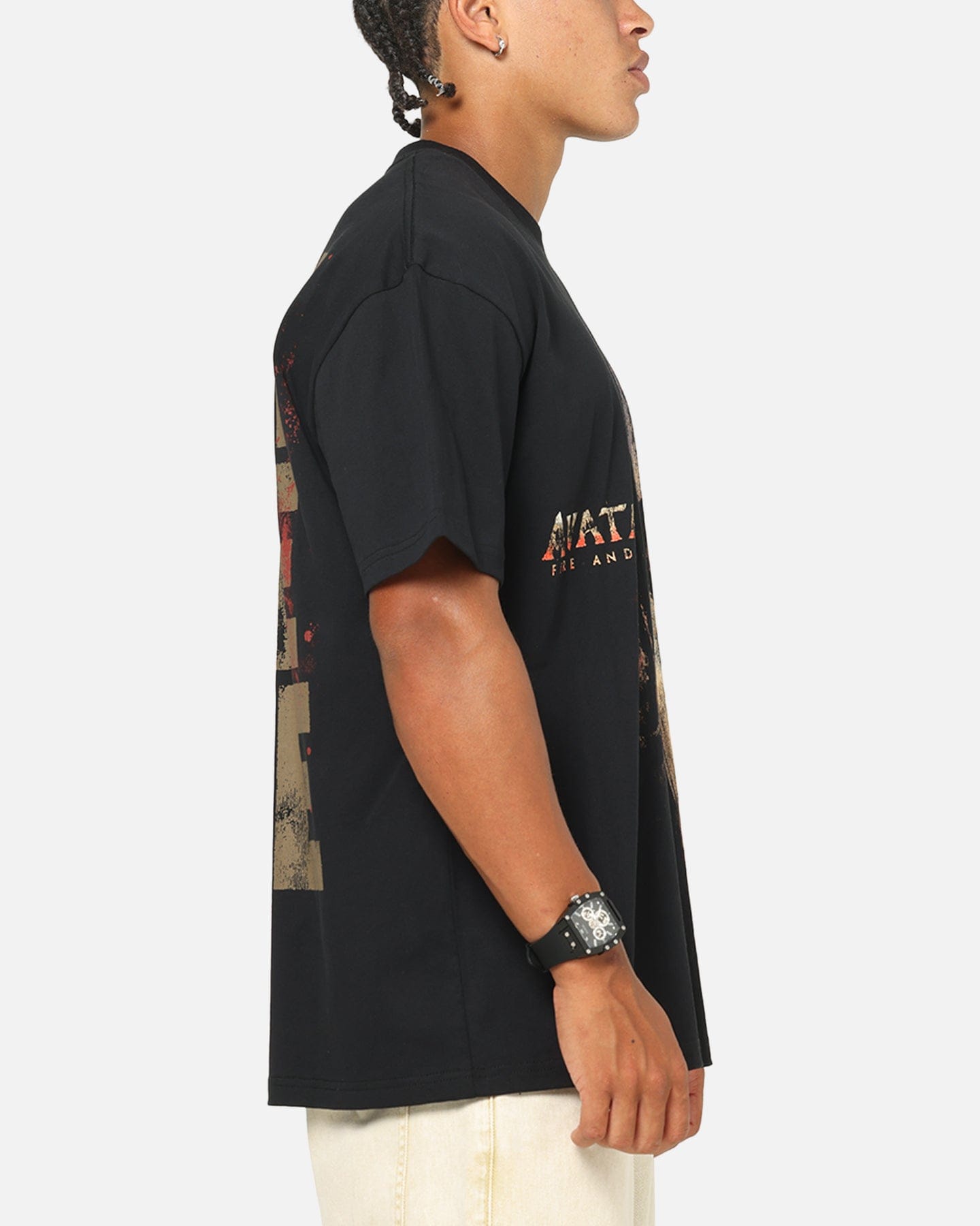 73studio x Avatar Fire And Ask Heavy T - Shirt Black