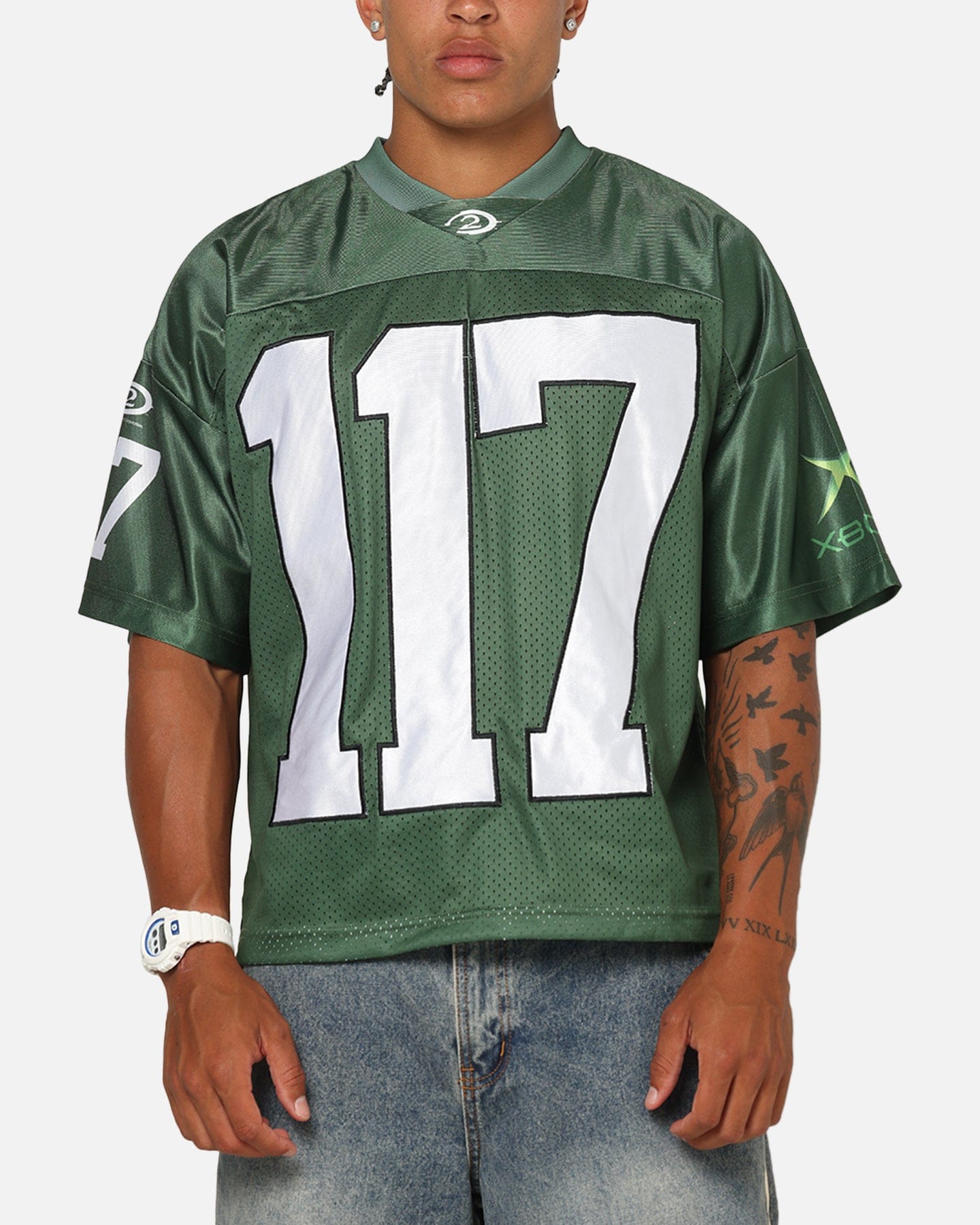73studio x Halo 2 Spartan 117 Football Jersey Forest Green
