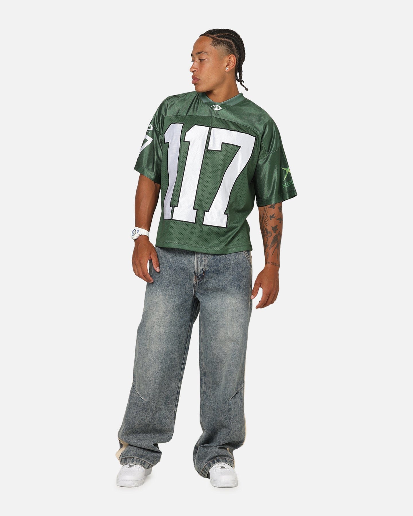 73studio x Halo 2 Spartan 117 Football Jersey Forest Green