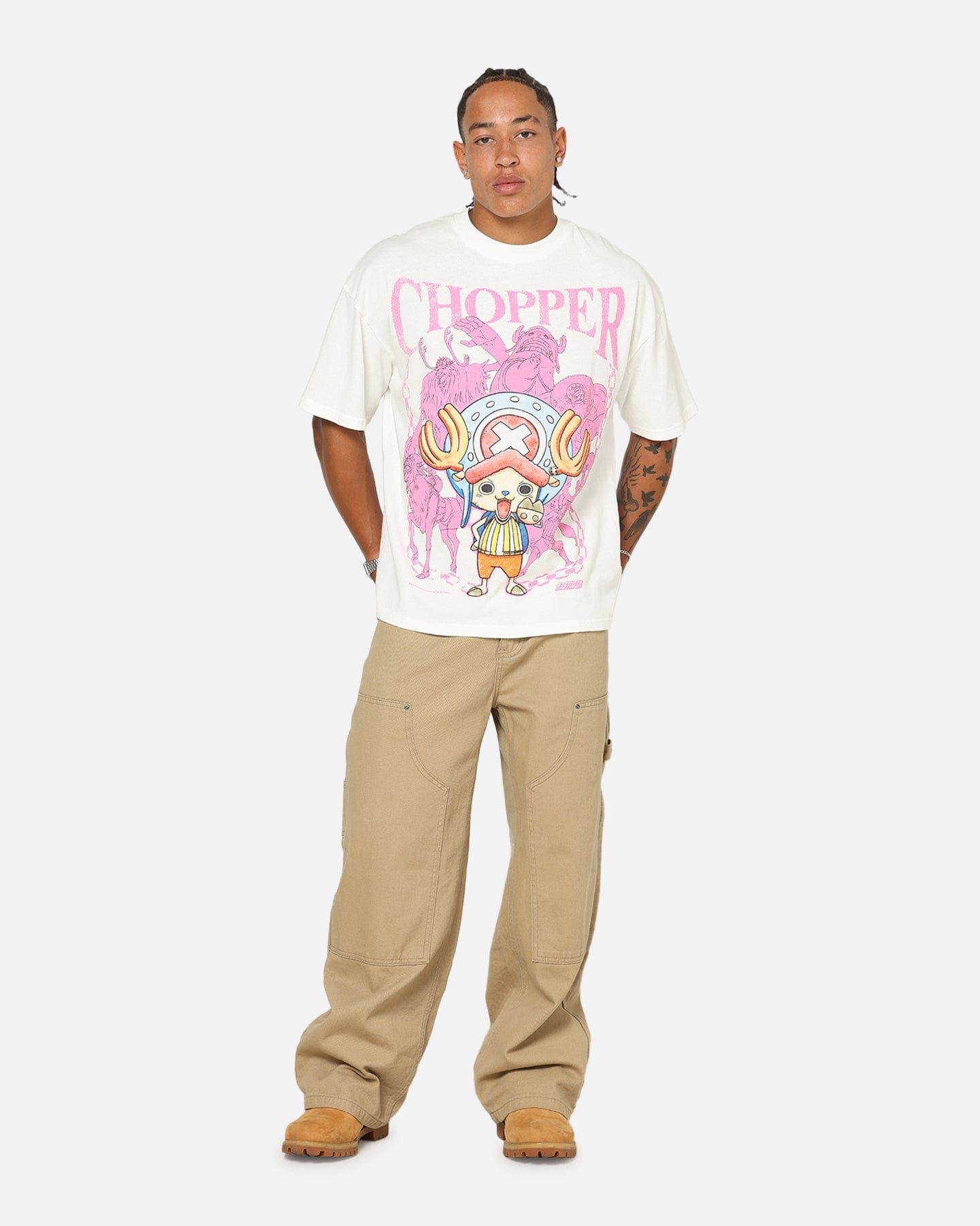 73studio x One Piece Chopper Vintage T - Shirt Off White
