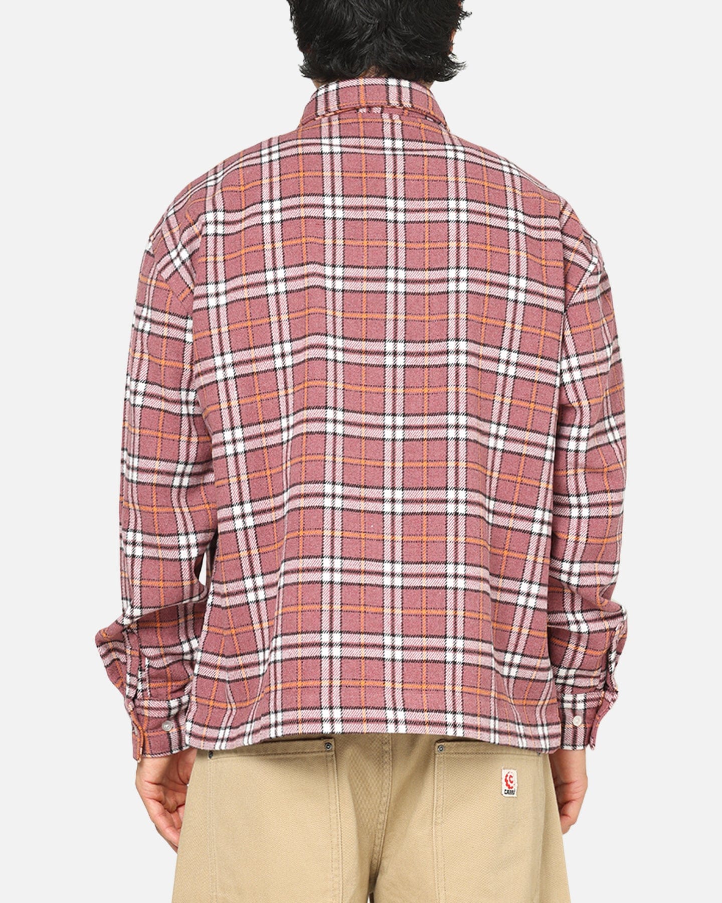 Carre Workwear Long Sleeve Button Up Shirt Pink
